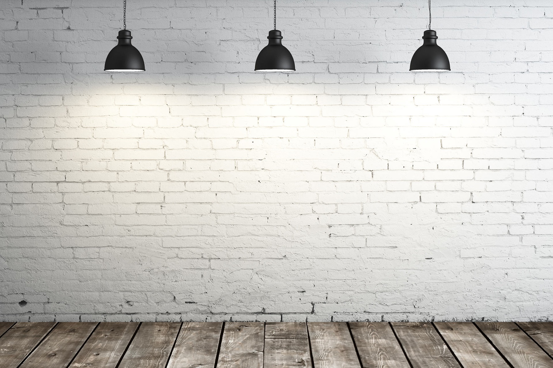 стена, кирпич, лампа