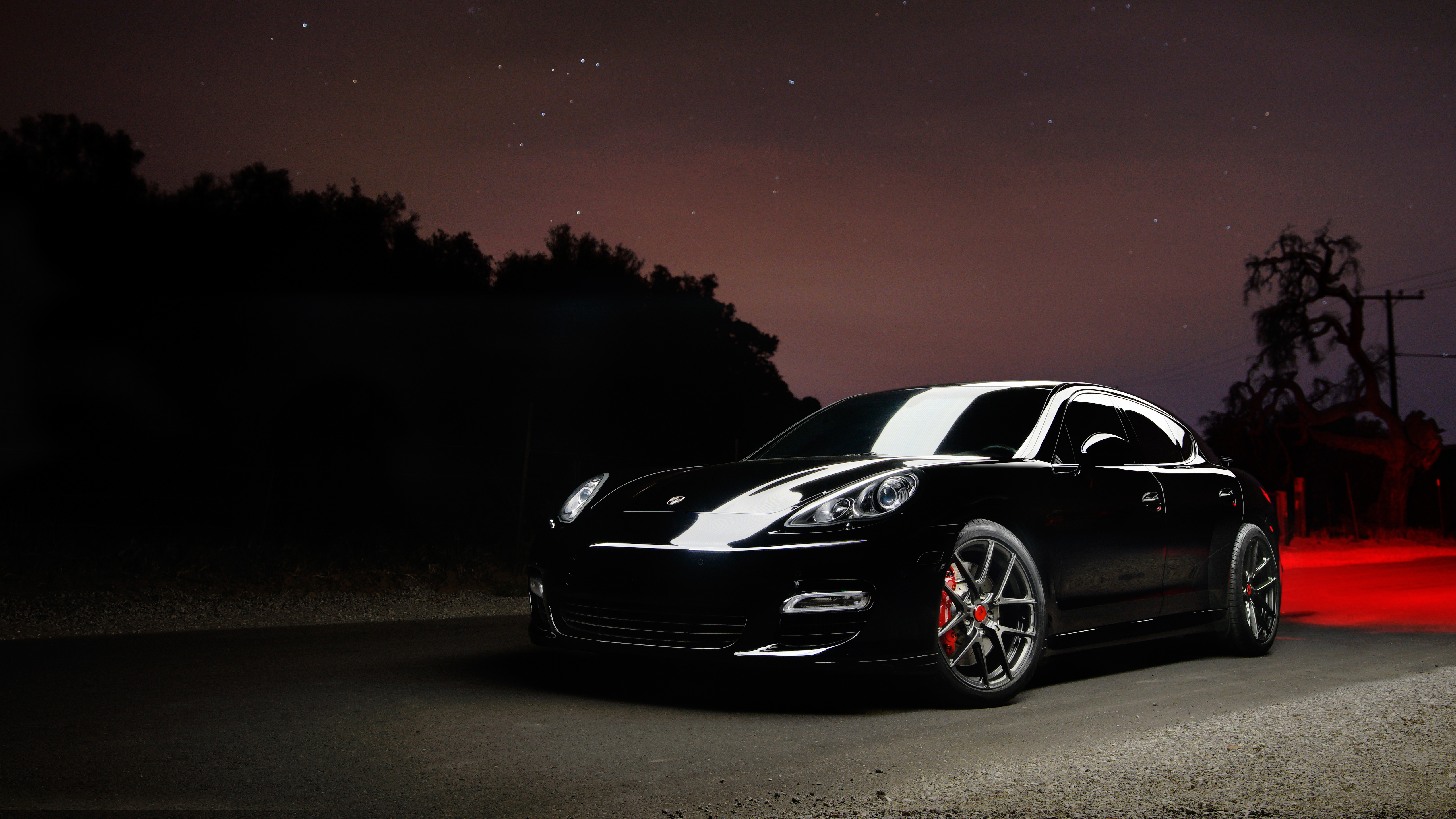 porsche, panamera, duvar