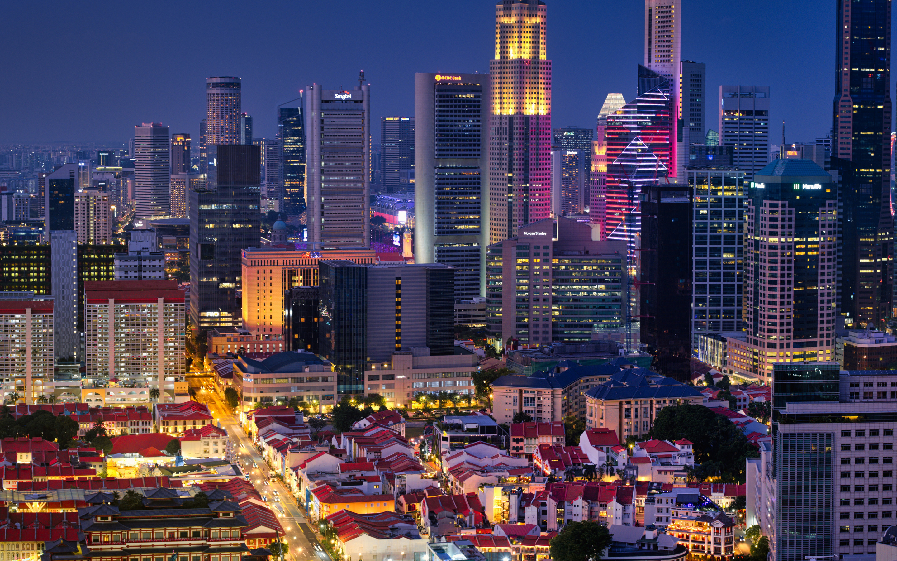 singapore, bild, even