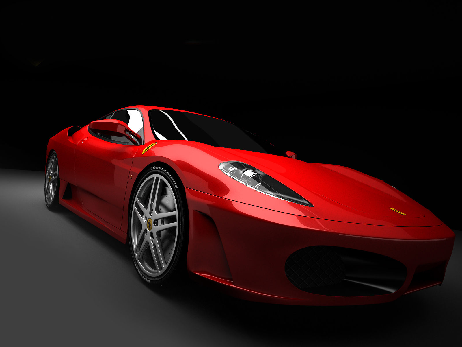 черно-серебристая Ferrari без смс