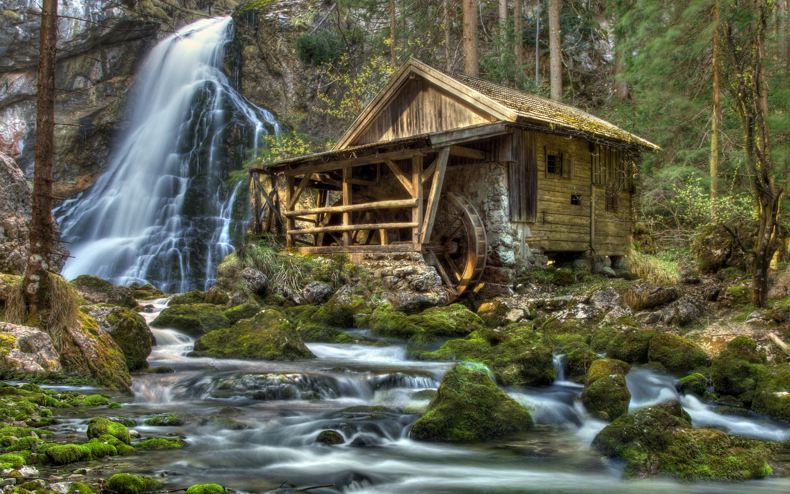 agua, molino, paisaje
