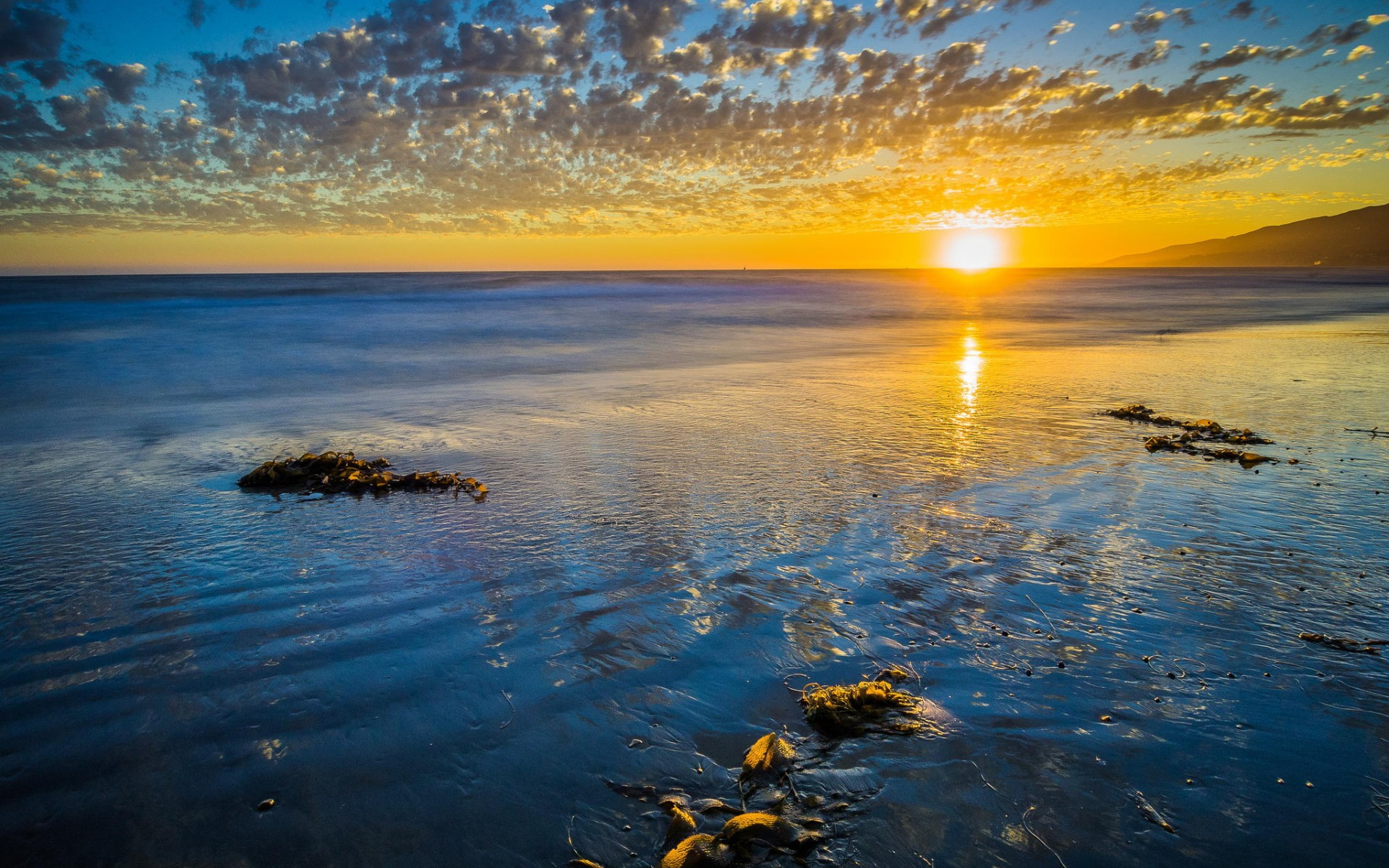 природа, небо, закат