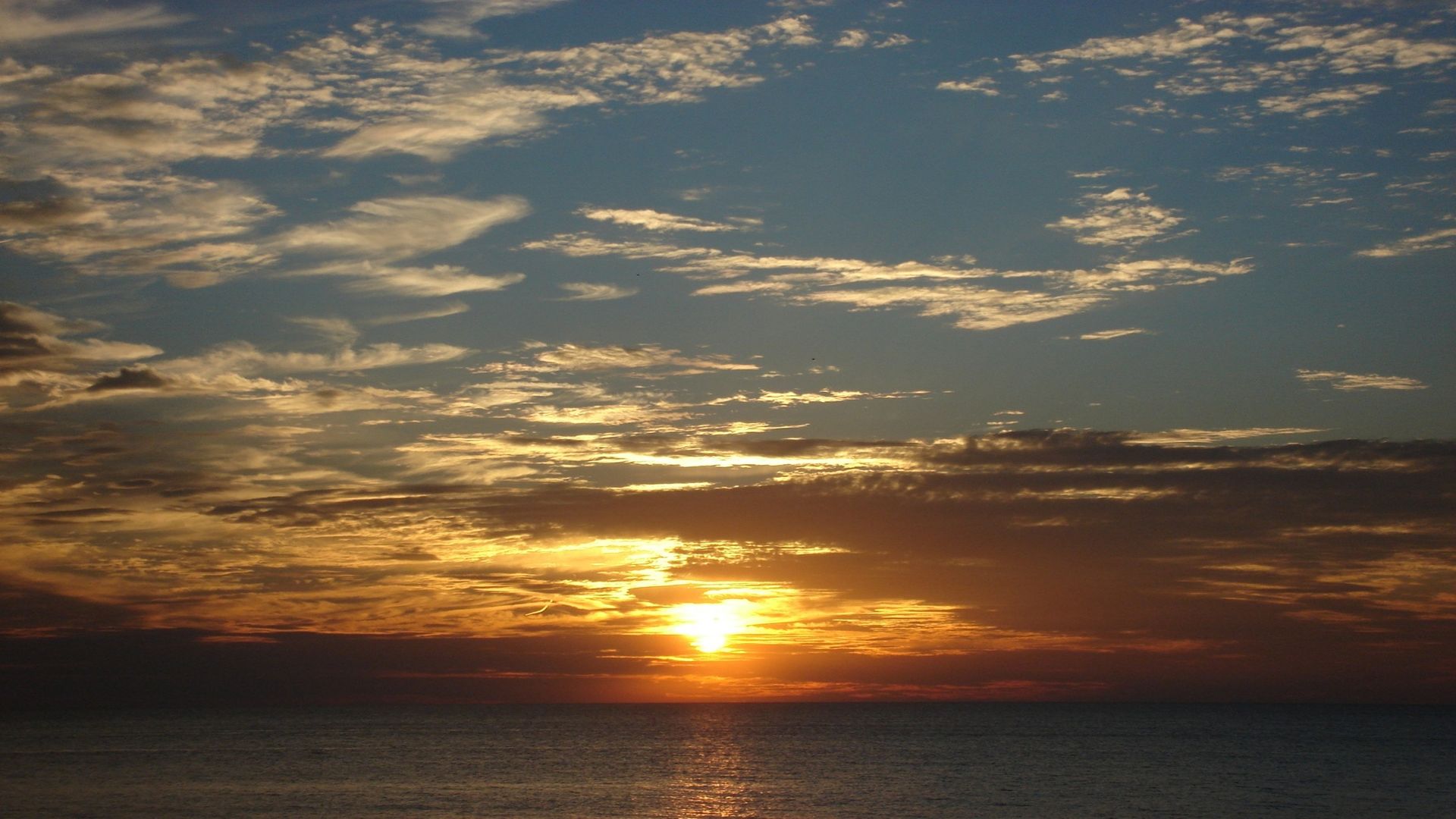 море, рассвет, подъем