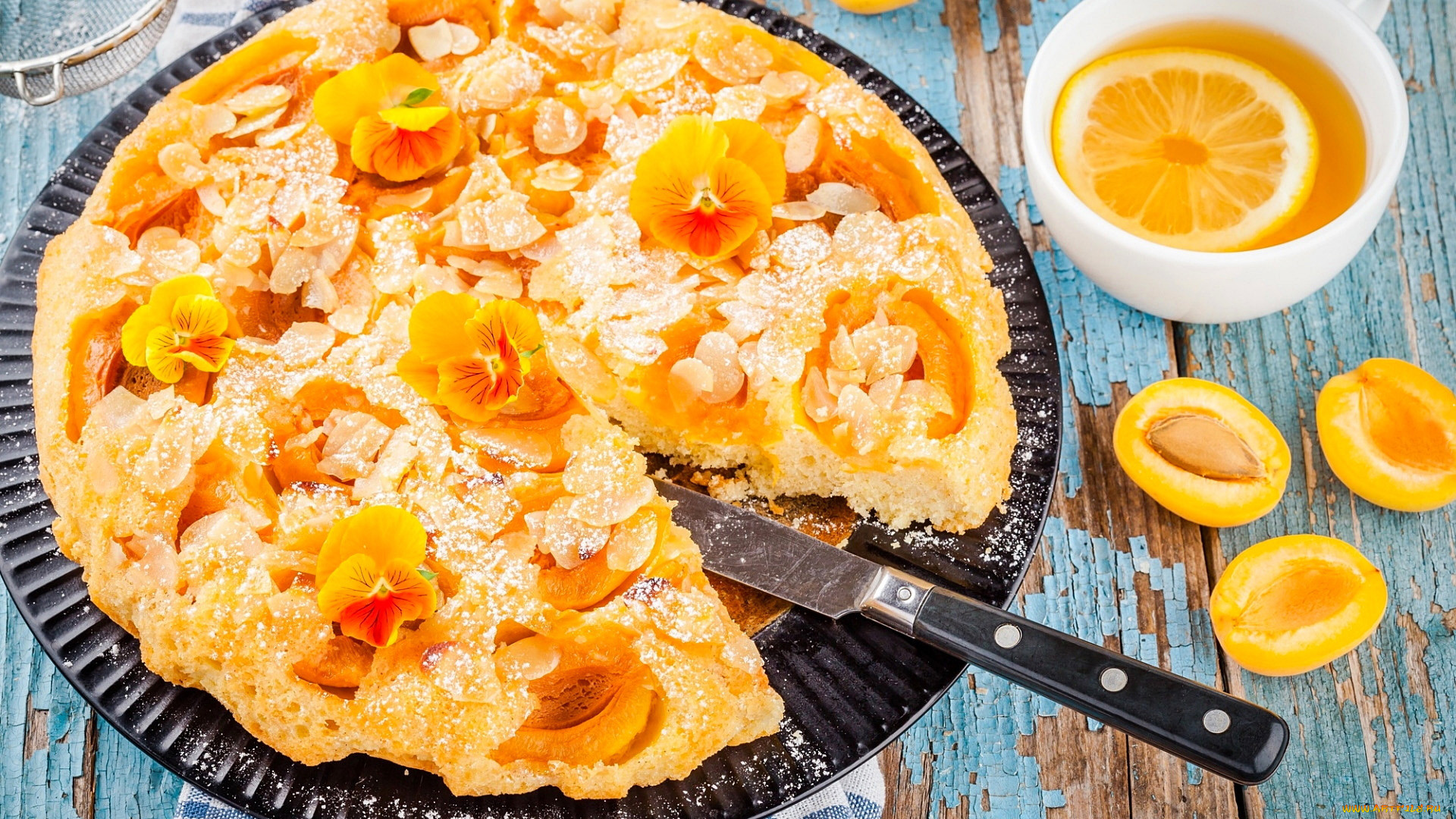 фотопирога, абрикос