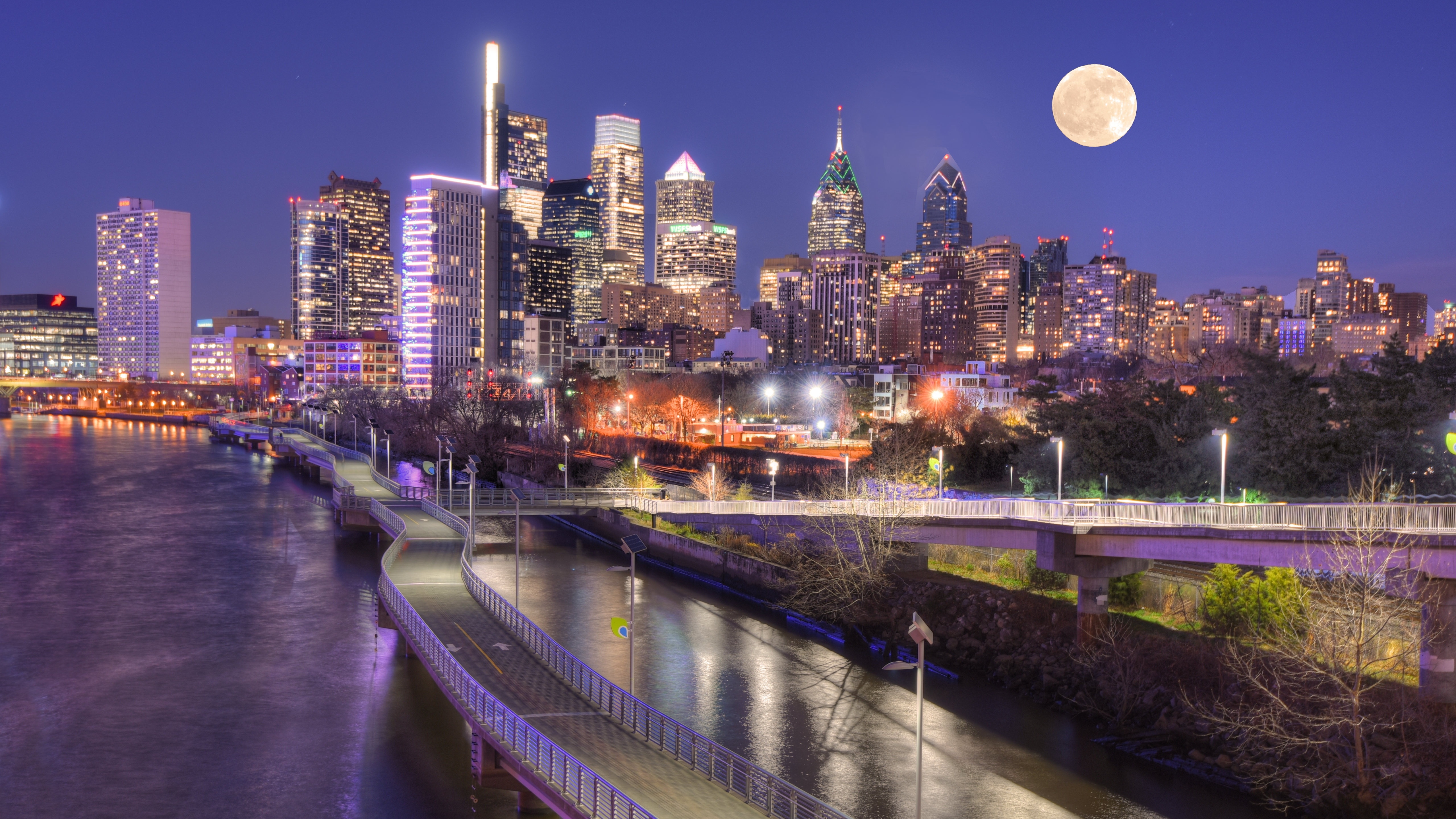 луна, philadelphia, usa