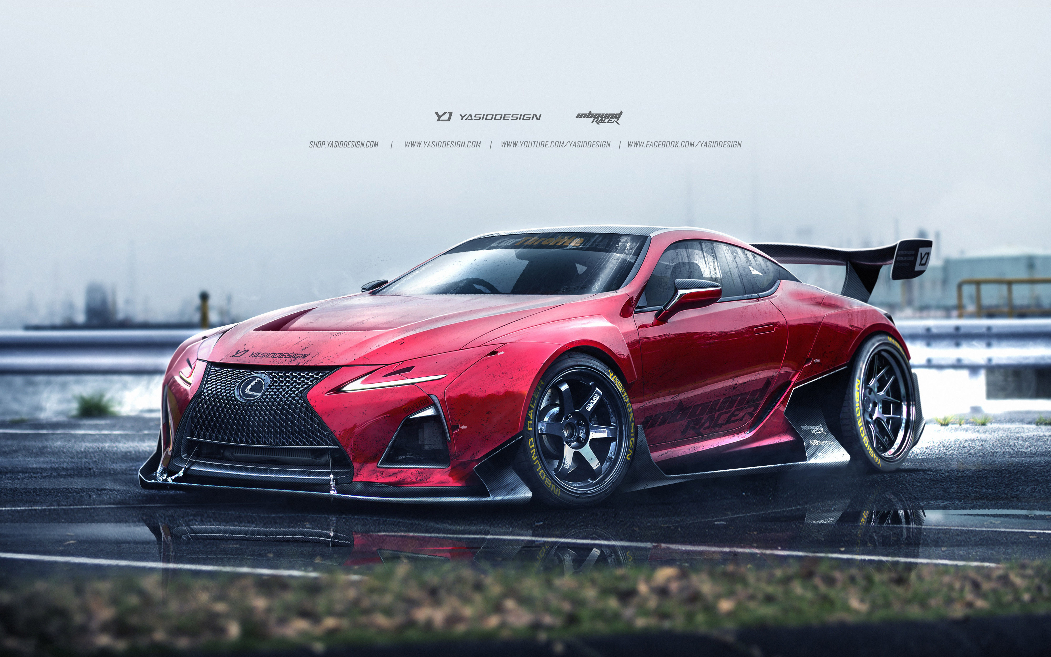 lexus, красный, спортивный