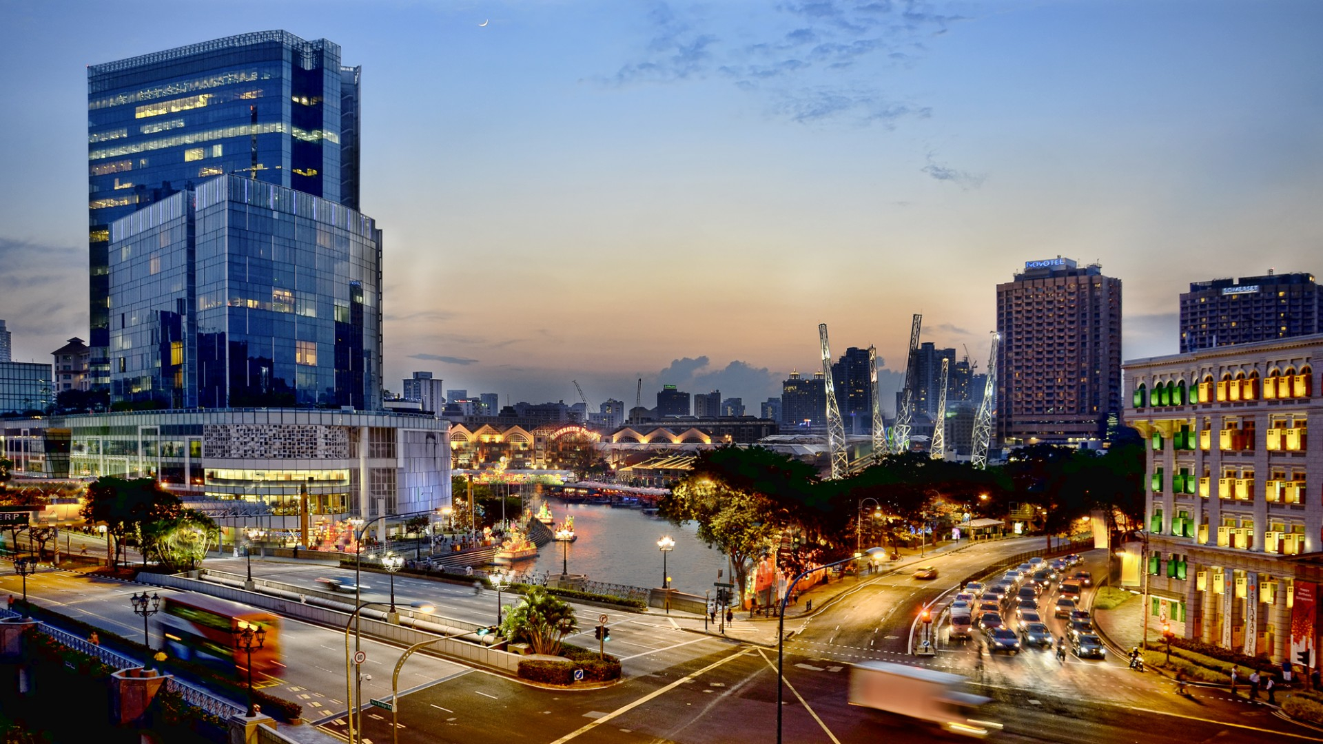 singapore, quay, clarke