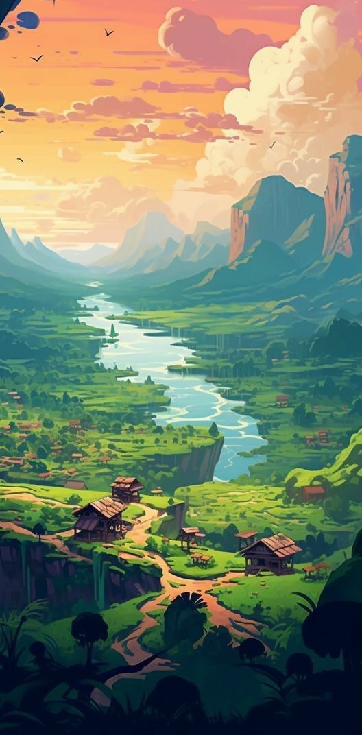 пейзаж, декорации, фантазия