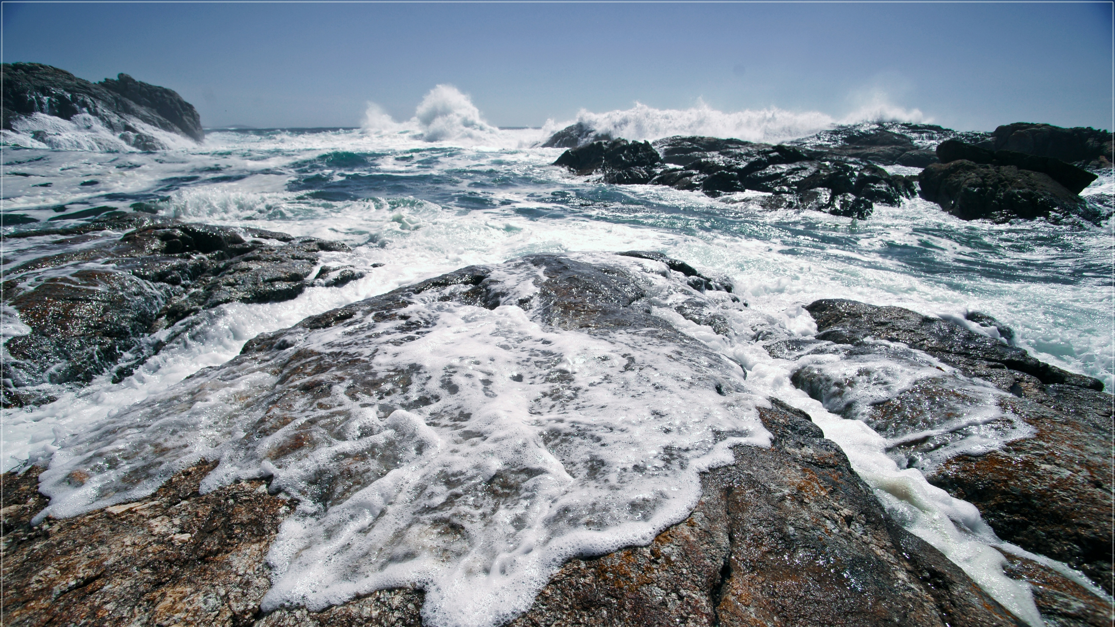 море, пенка, волна