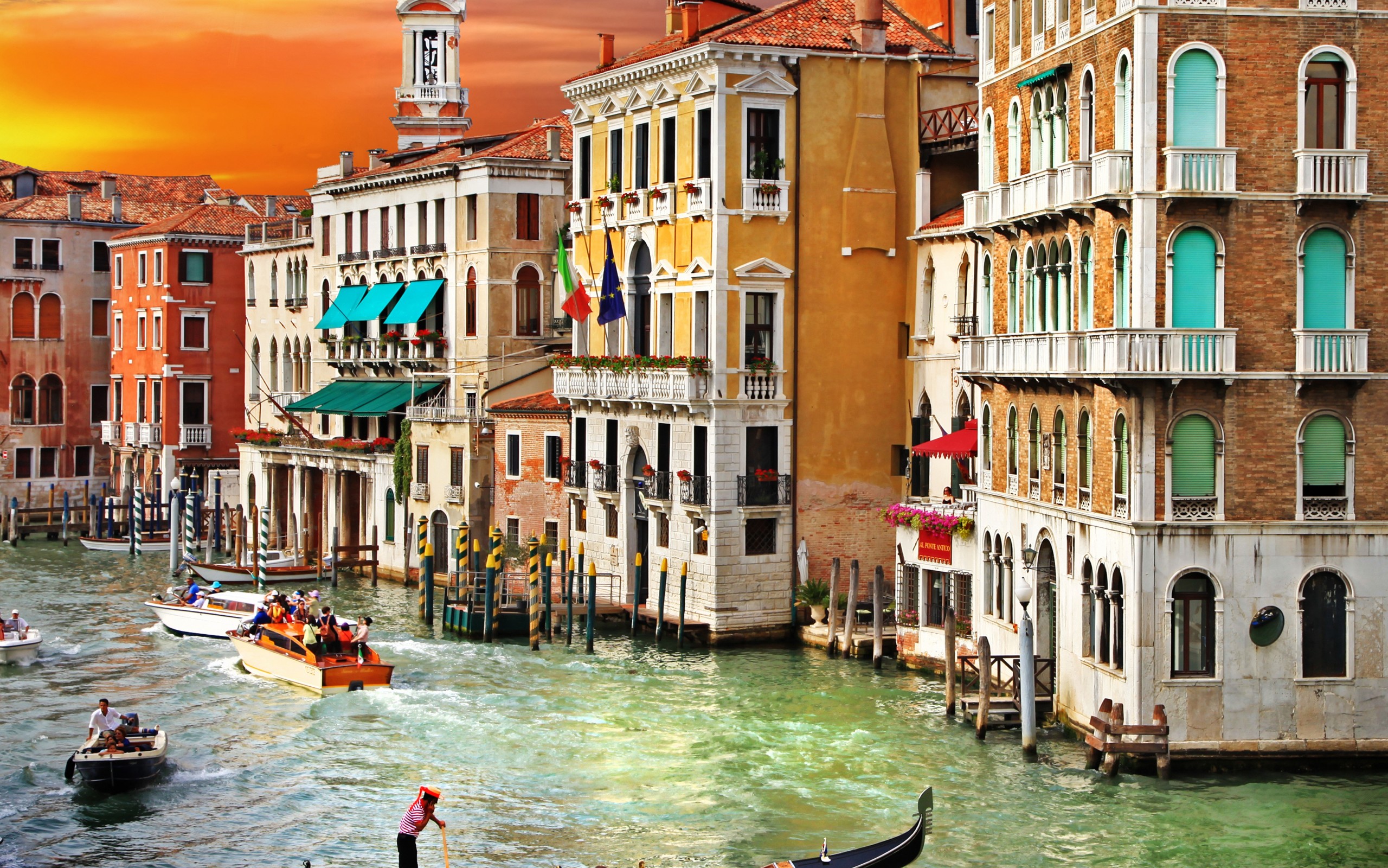 canal, venice, grand