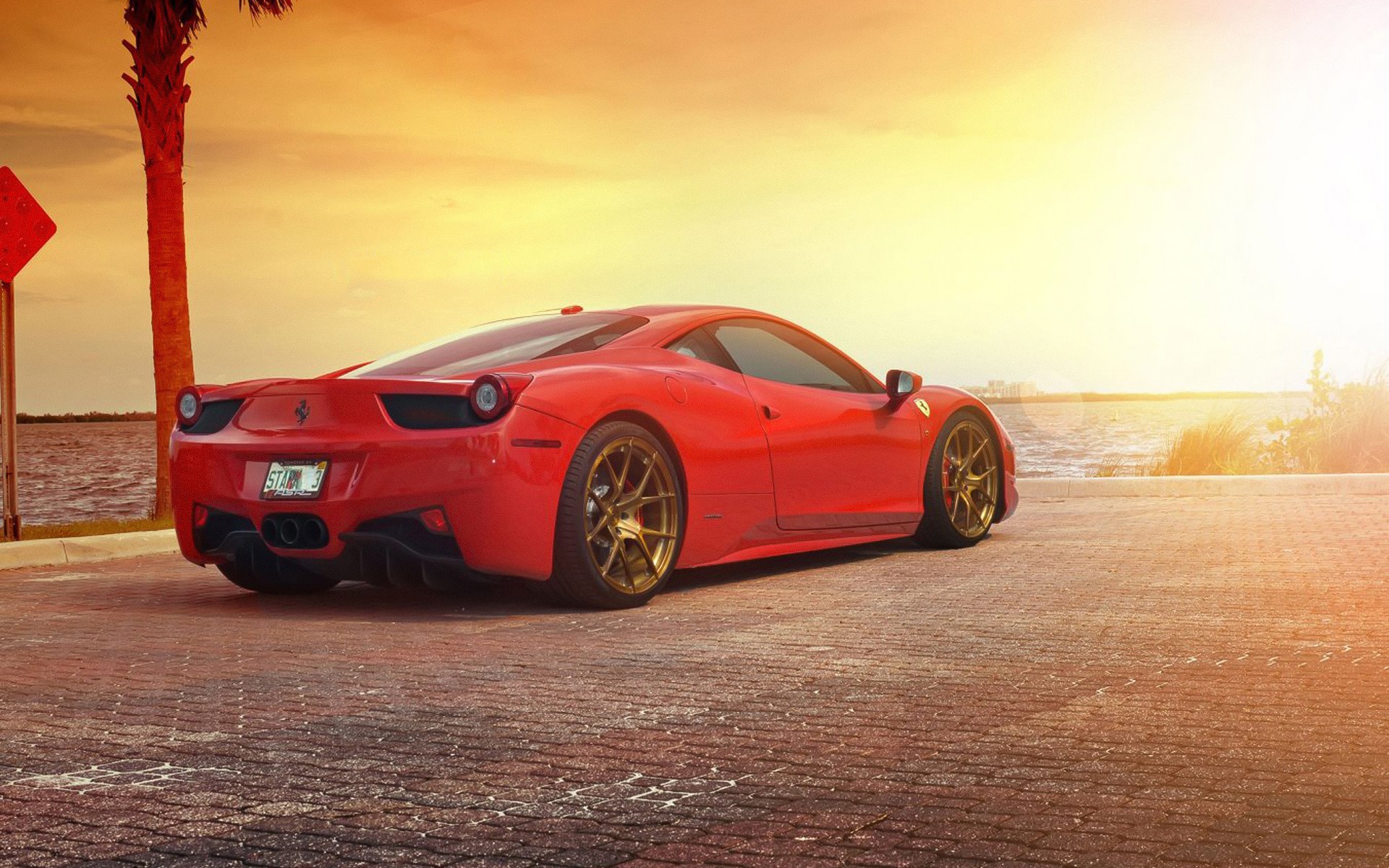 ferrari, italia, red