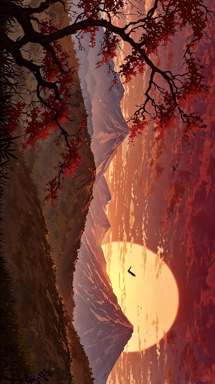 картина человека, стоящего на скале с птицей, пролетающей мимо