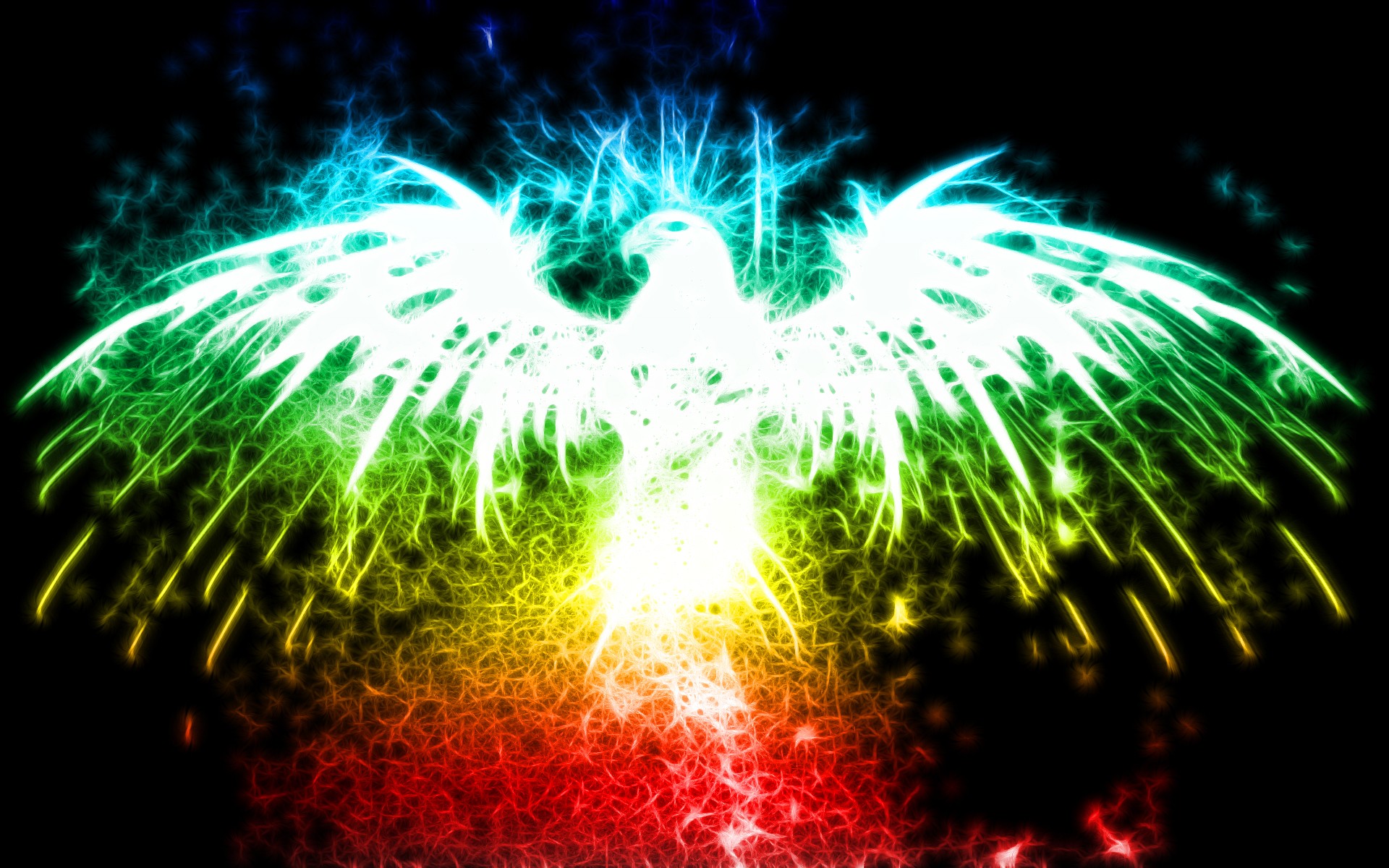 Феникс бесплатная версия. Зеленый Феникс. Радужный Феникс. Разноцветный Орел. Огненный Феникс.