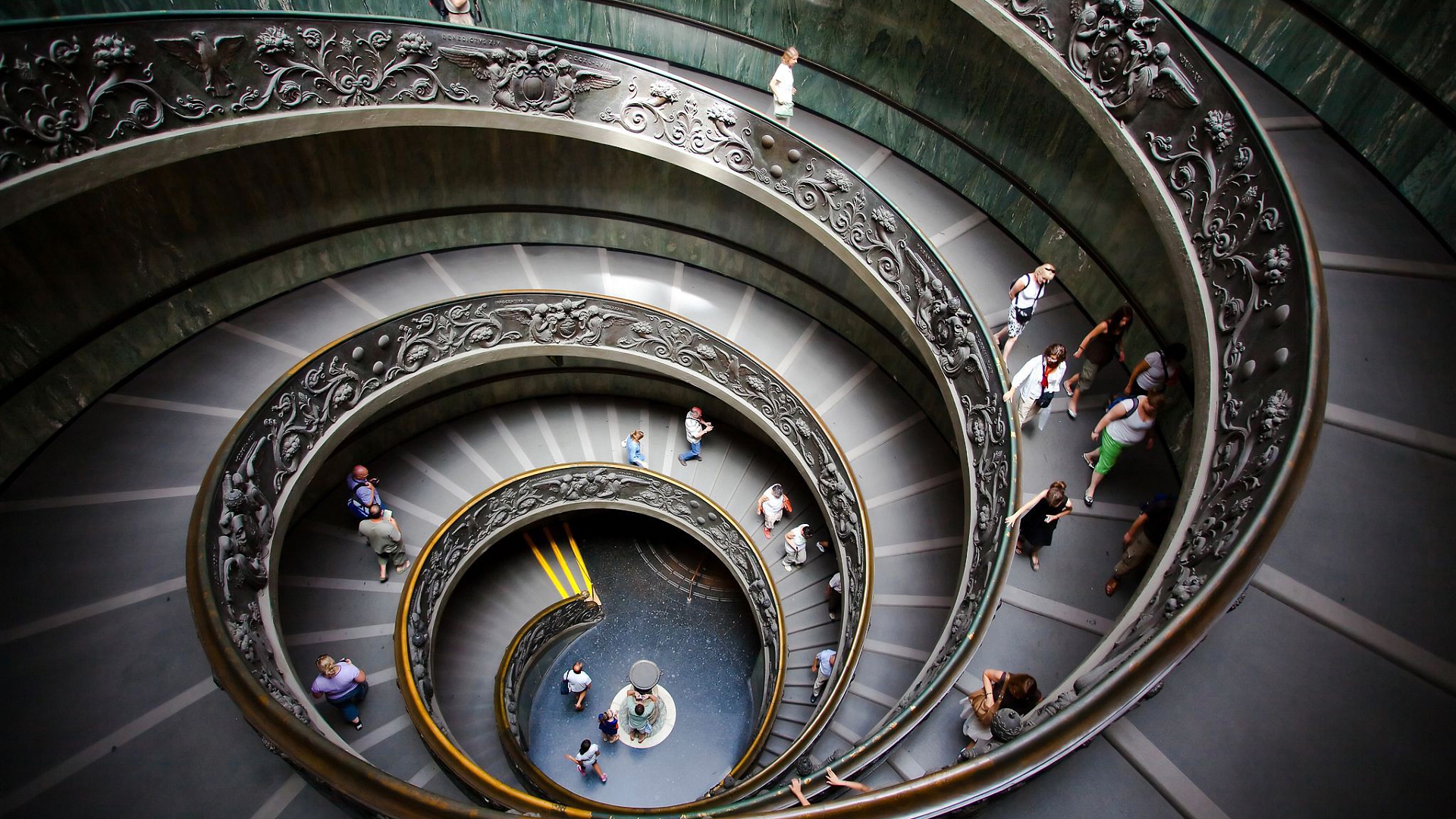 vatican, staircase, museum
