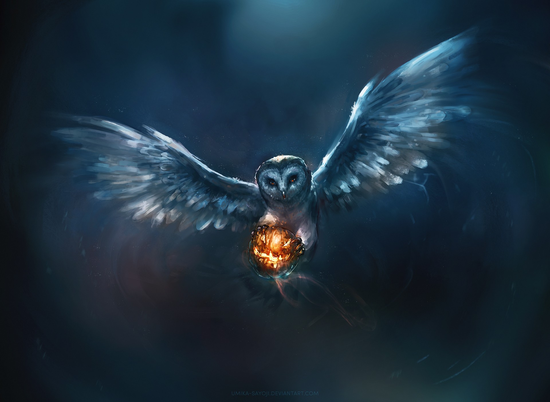 halloween, сова, краска