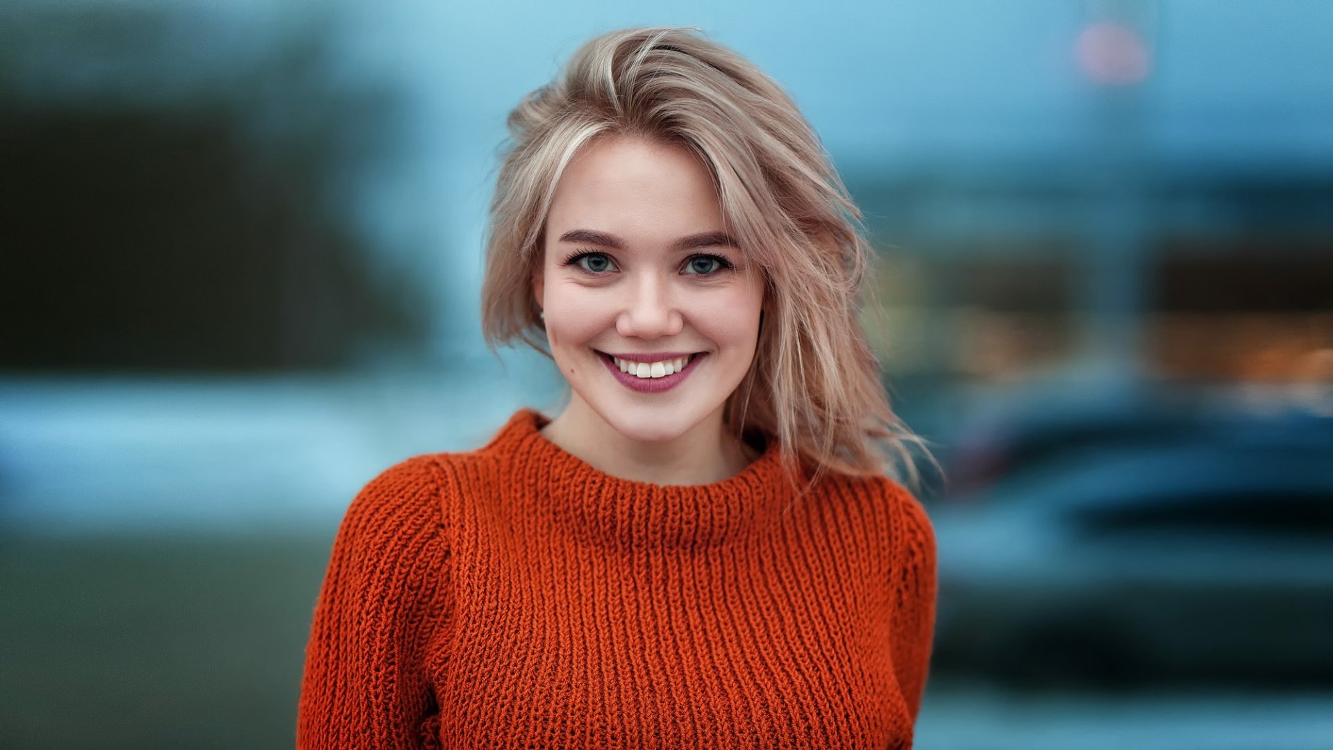 девушка, улыбка, модель