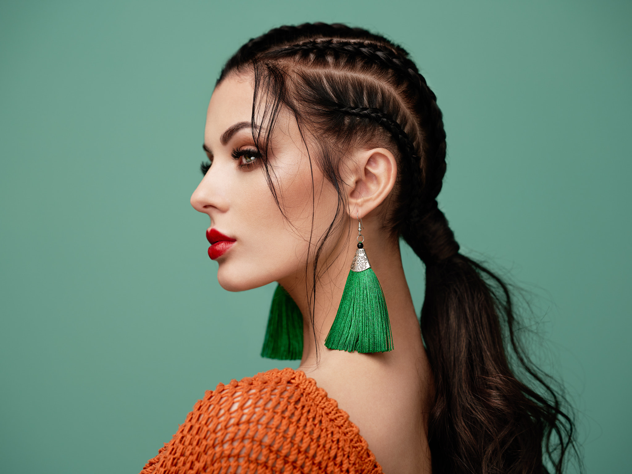 peinado, trenza, hairstyle