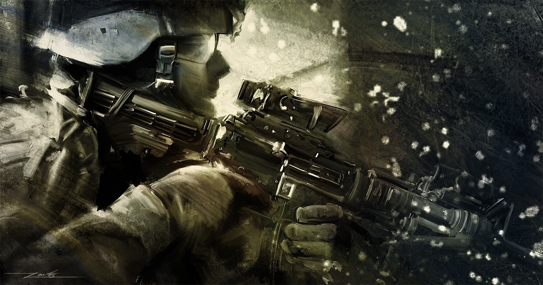 солдат, оружие, искусство