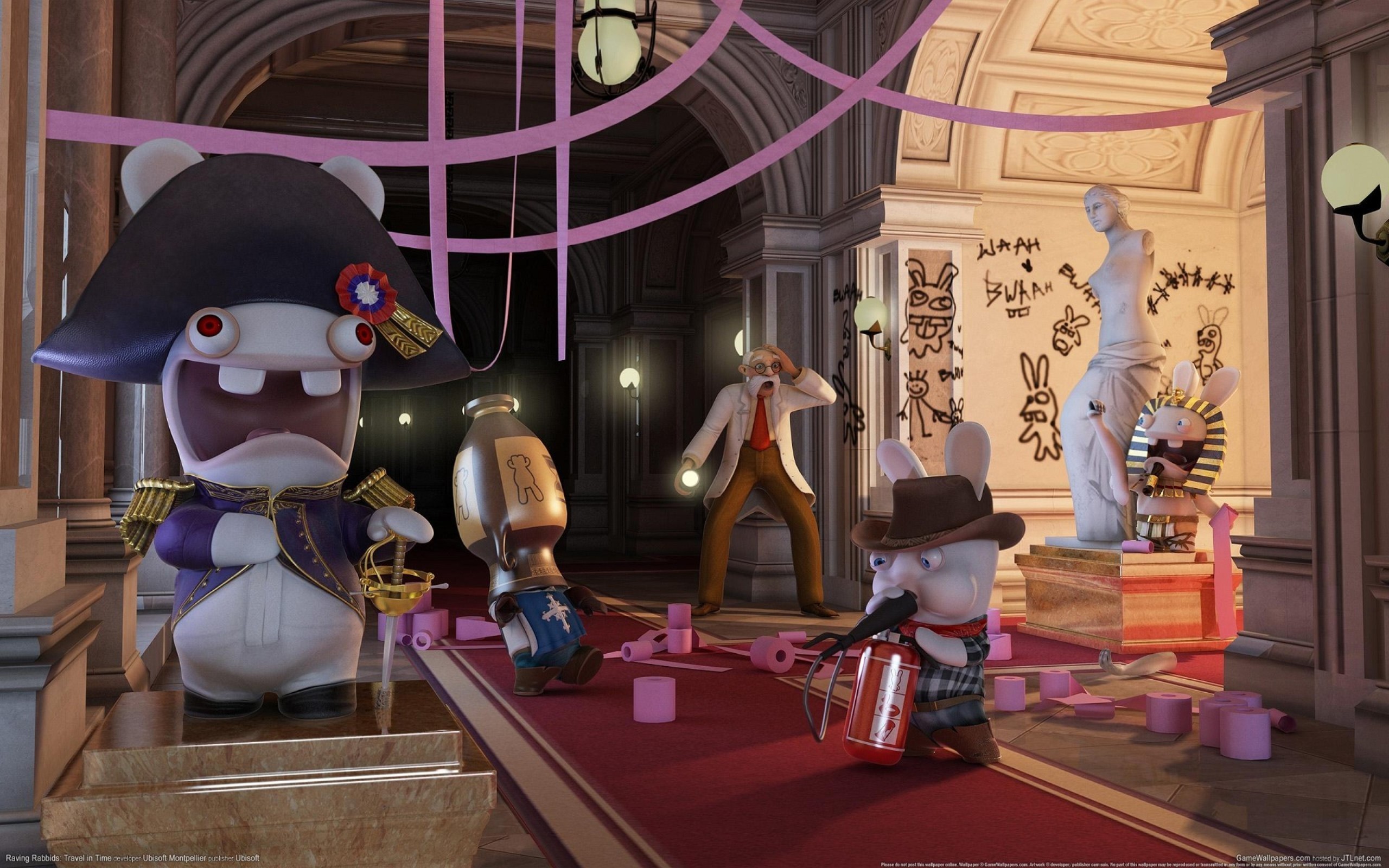 raving, rabbids, time