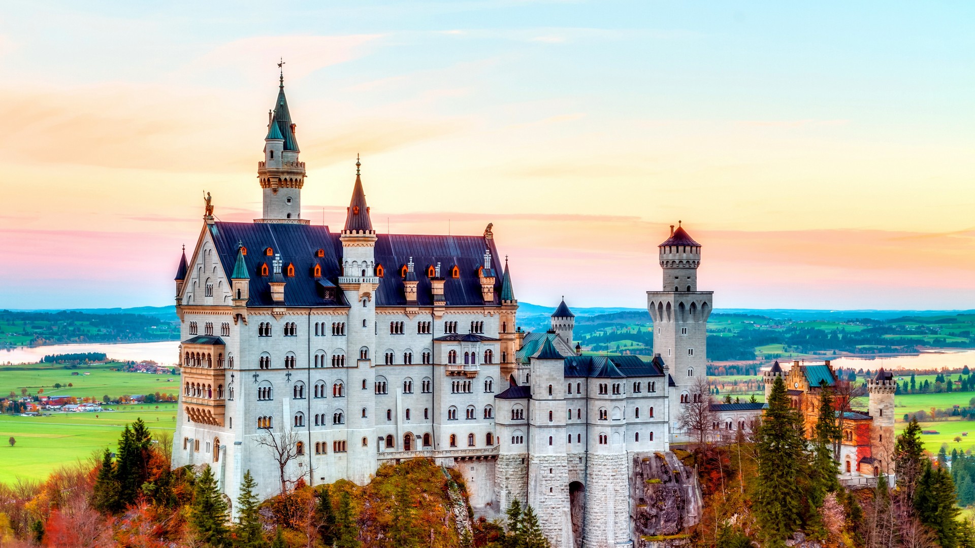 нойшванштайн, germanii, castle