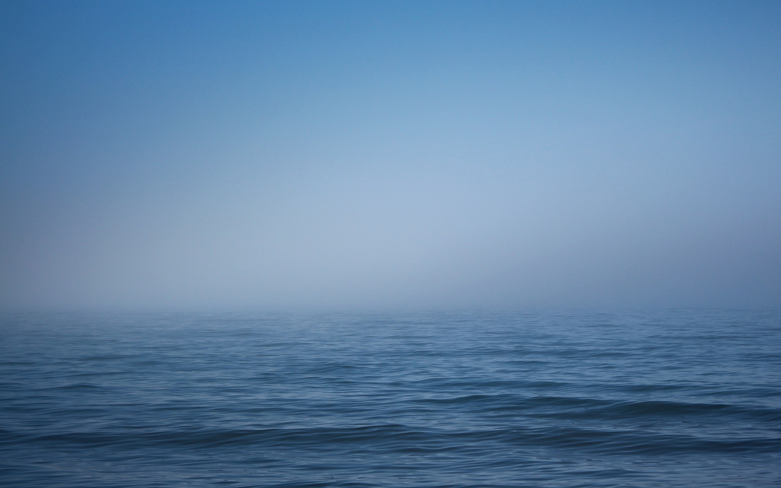 горизонт, море, туман