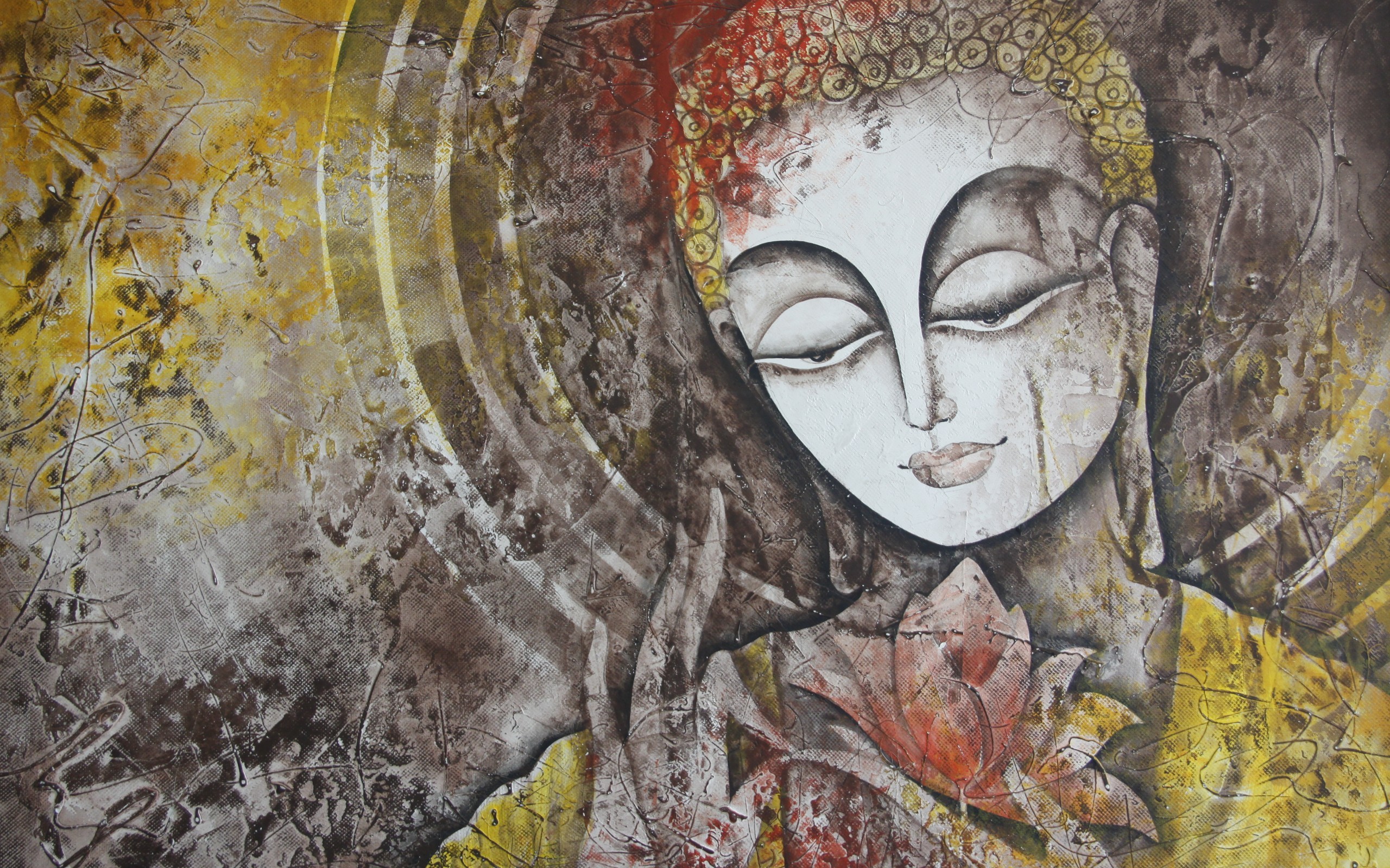 будда, искусство, краска