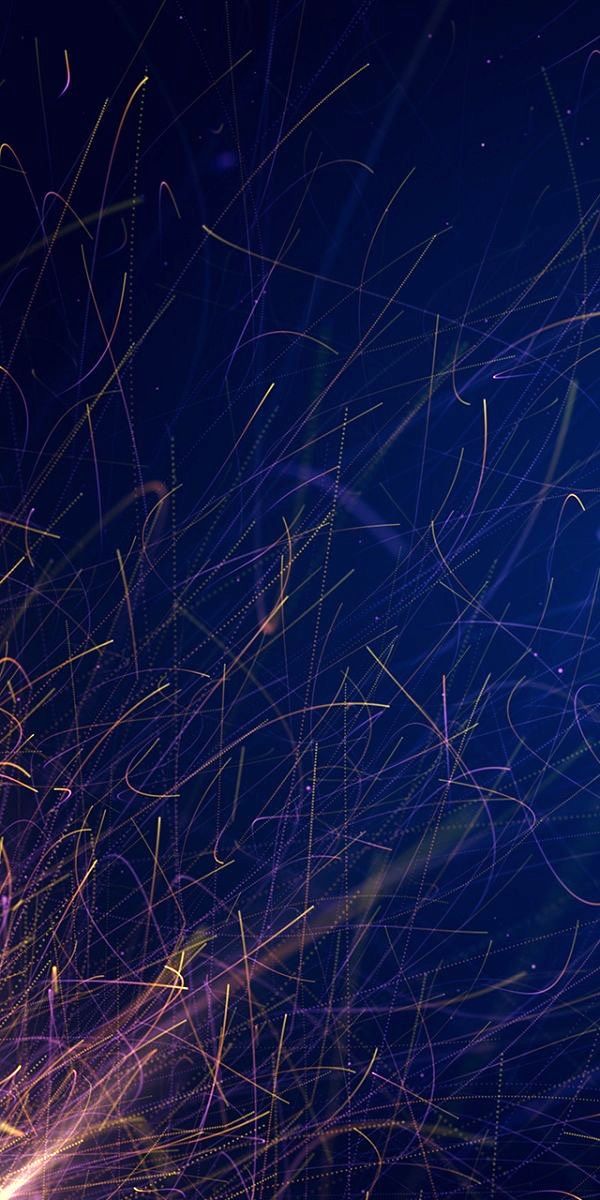 арафы длинношерстной травы освещены в темноте