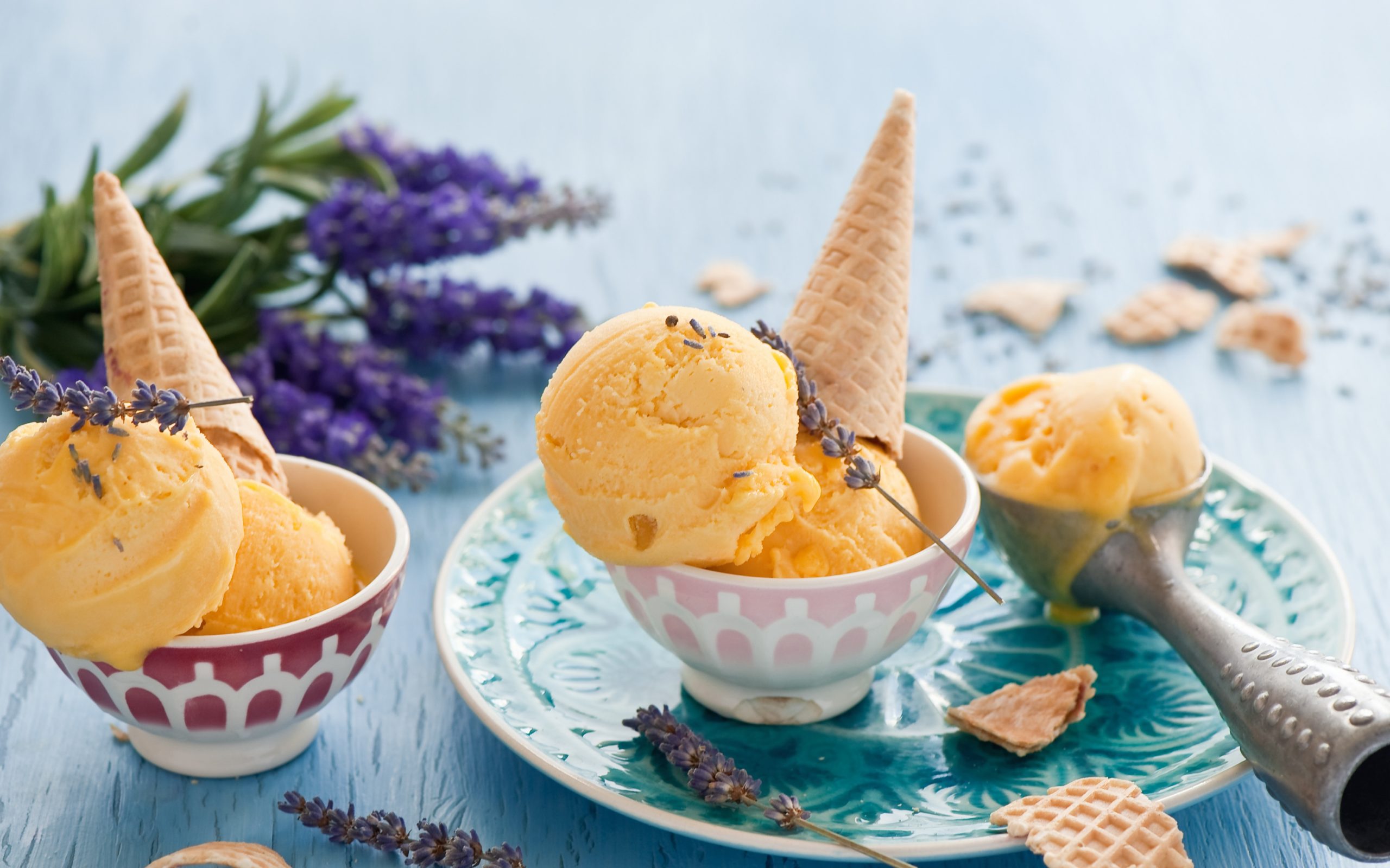 мороженое, еда, рогатый