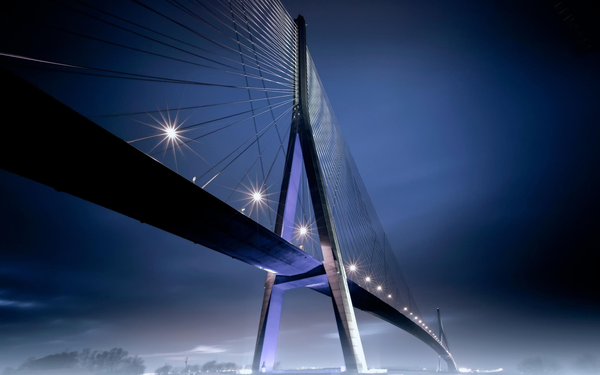 pont, fonds, ecran