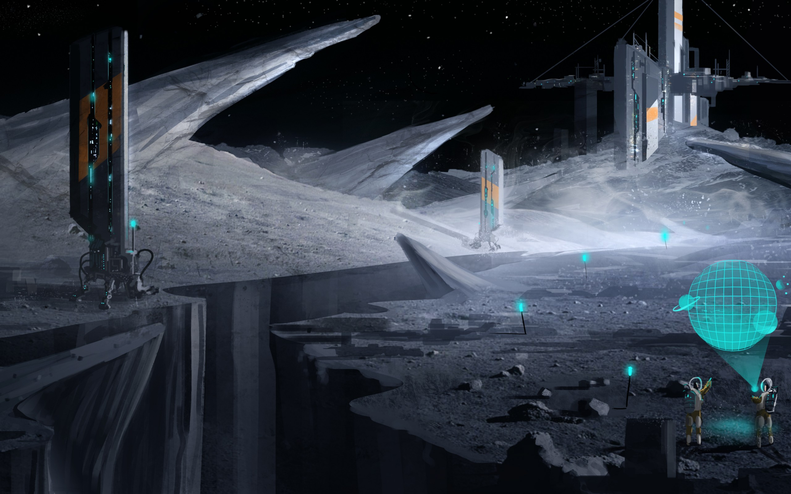 Sci Fi Moon Base