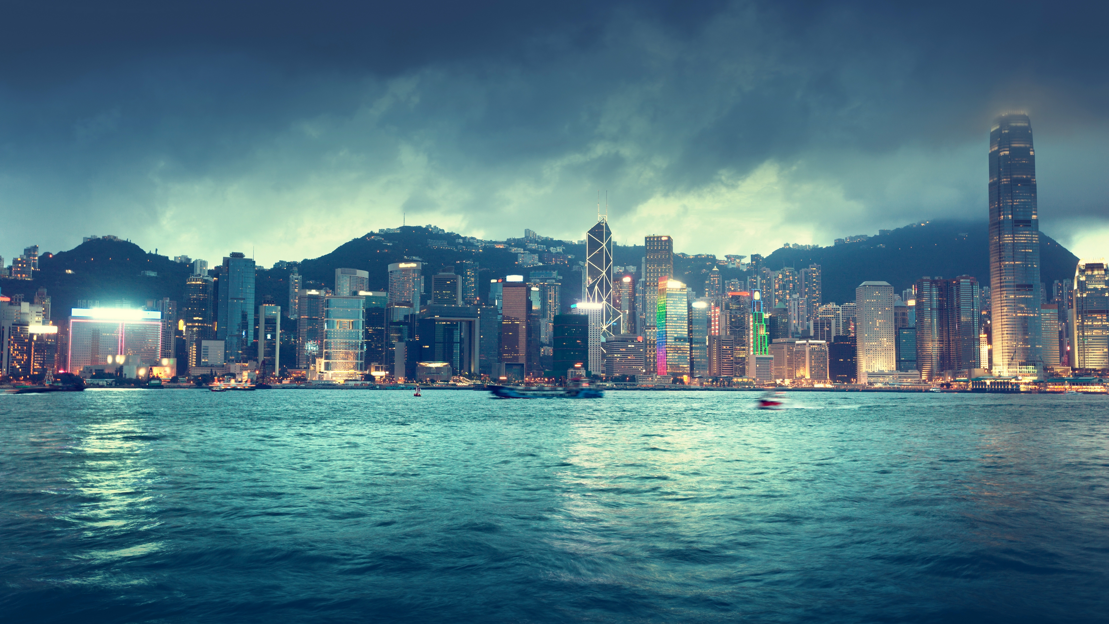 город, hong, супер