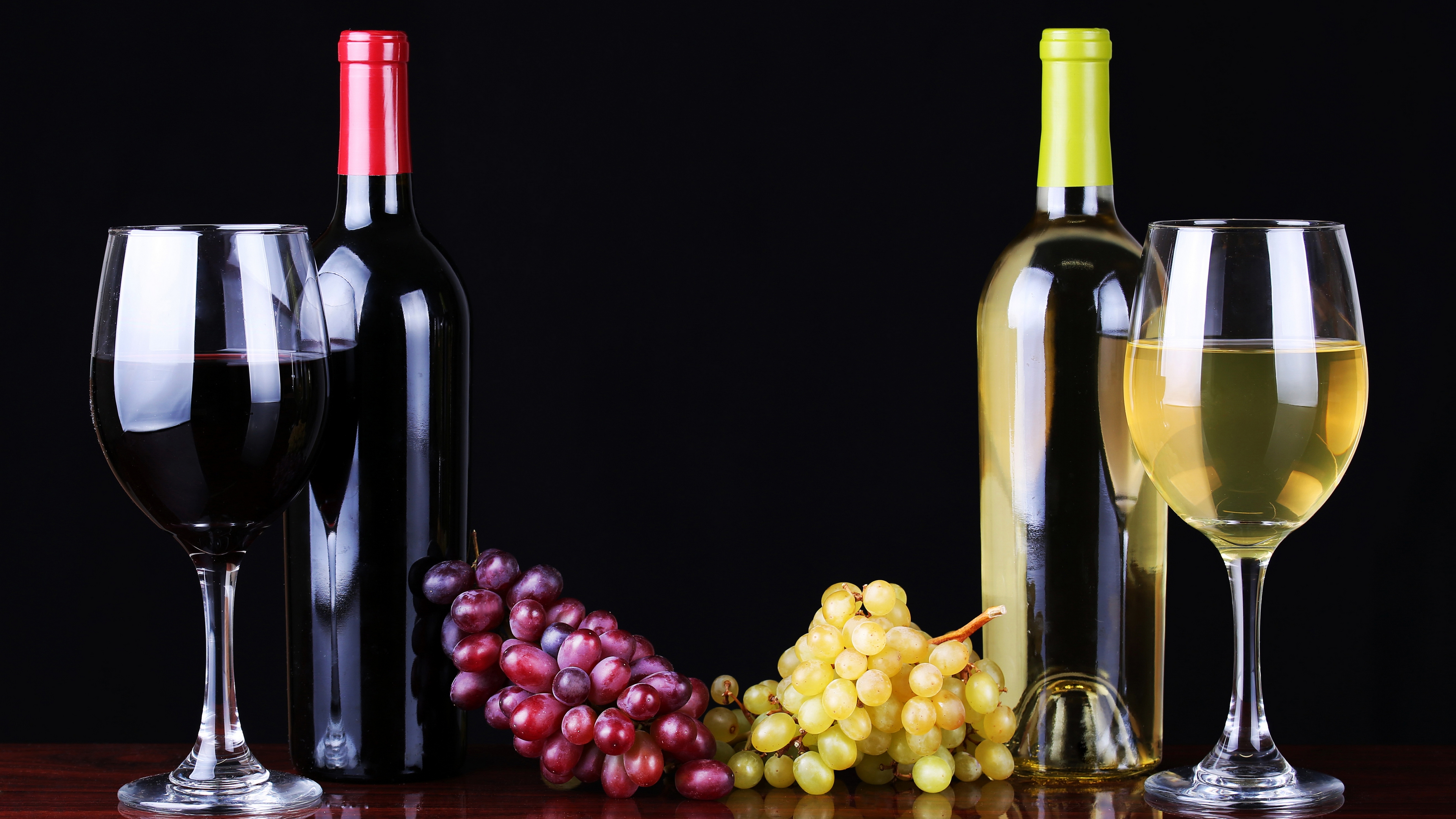 вино, красное, белое