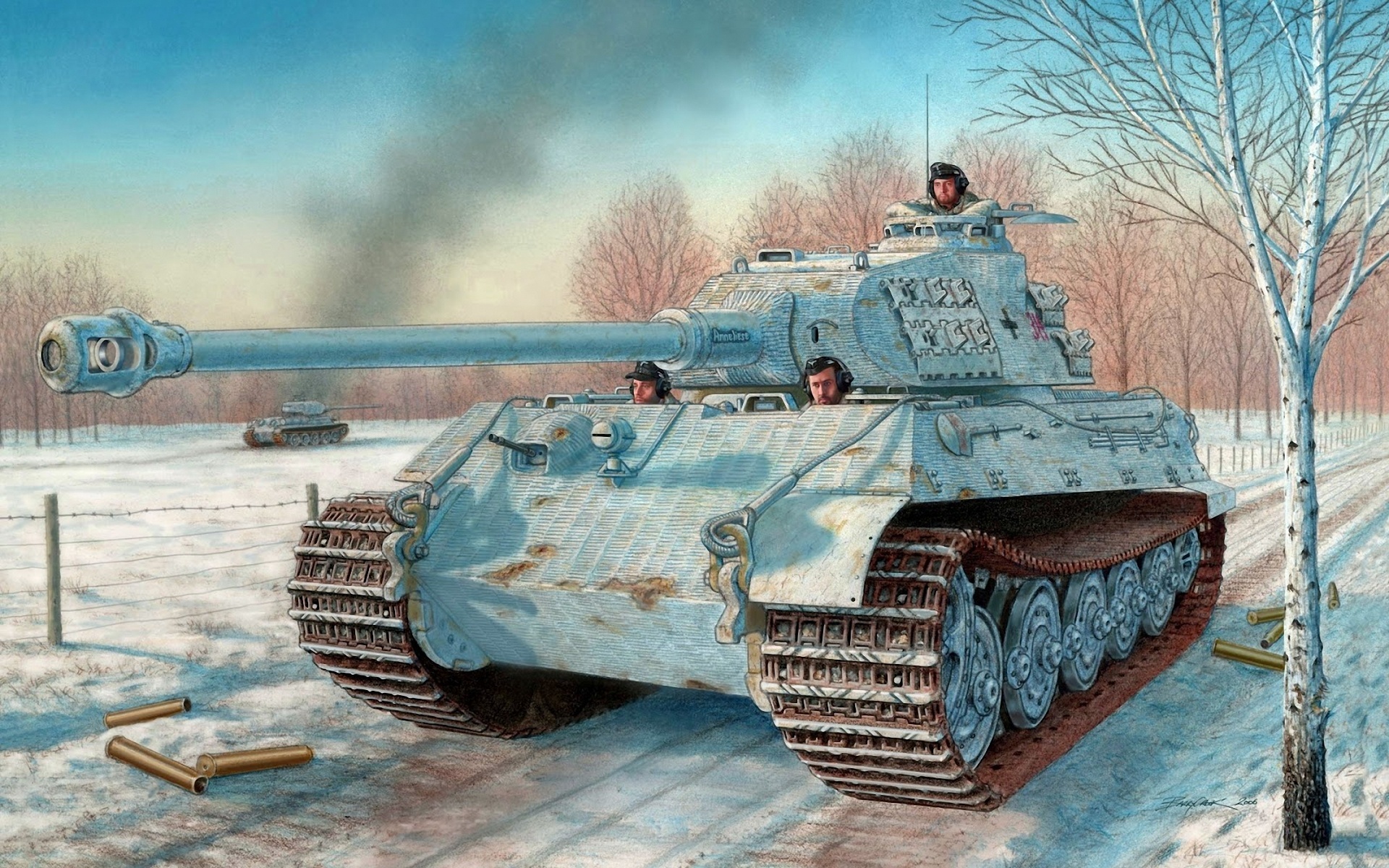 тихо, танки