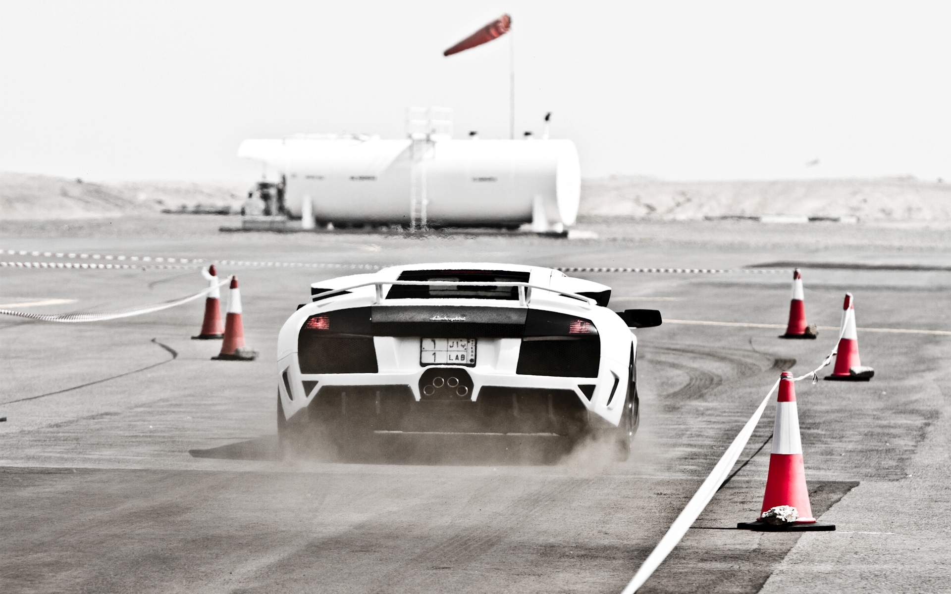 lamborghini, murcielago, белый lp670-4
