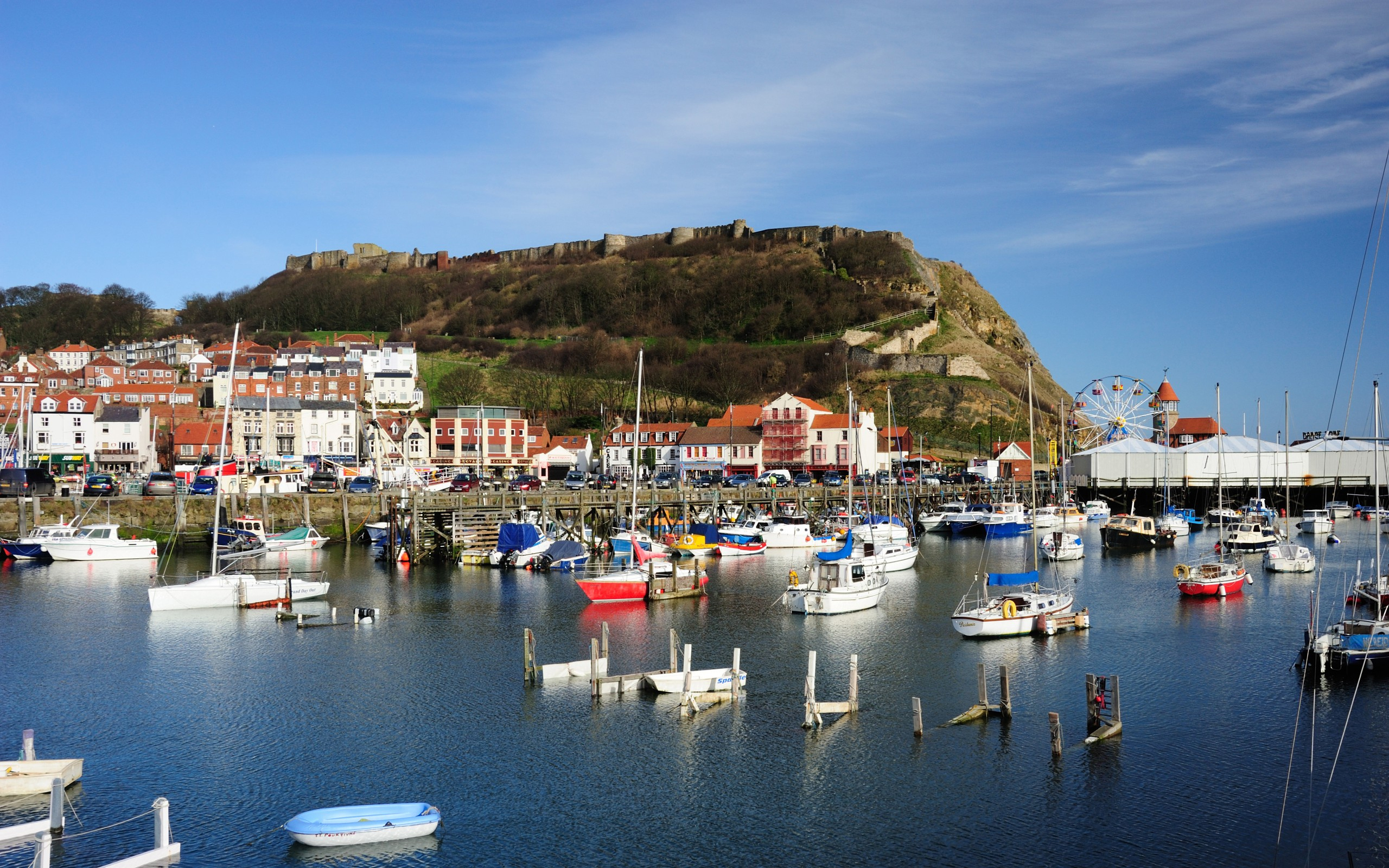 scarborough, йоркширский, гавань