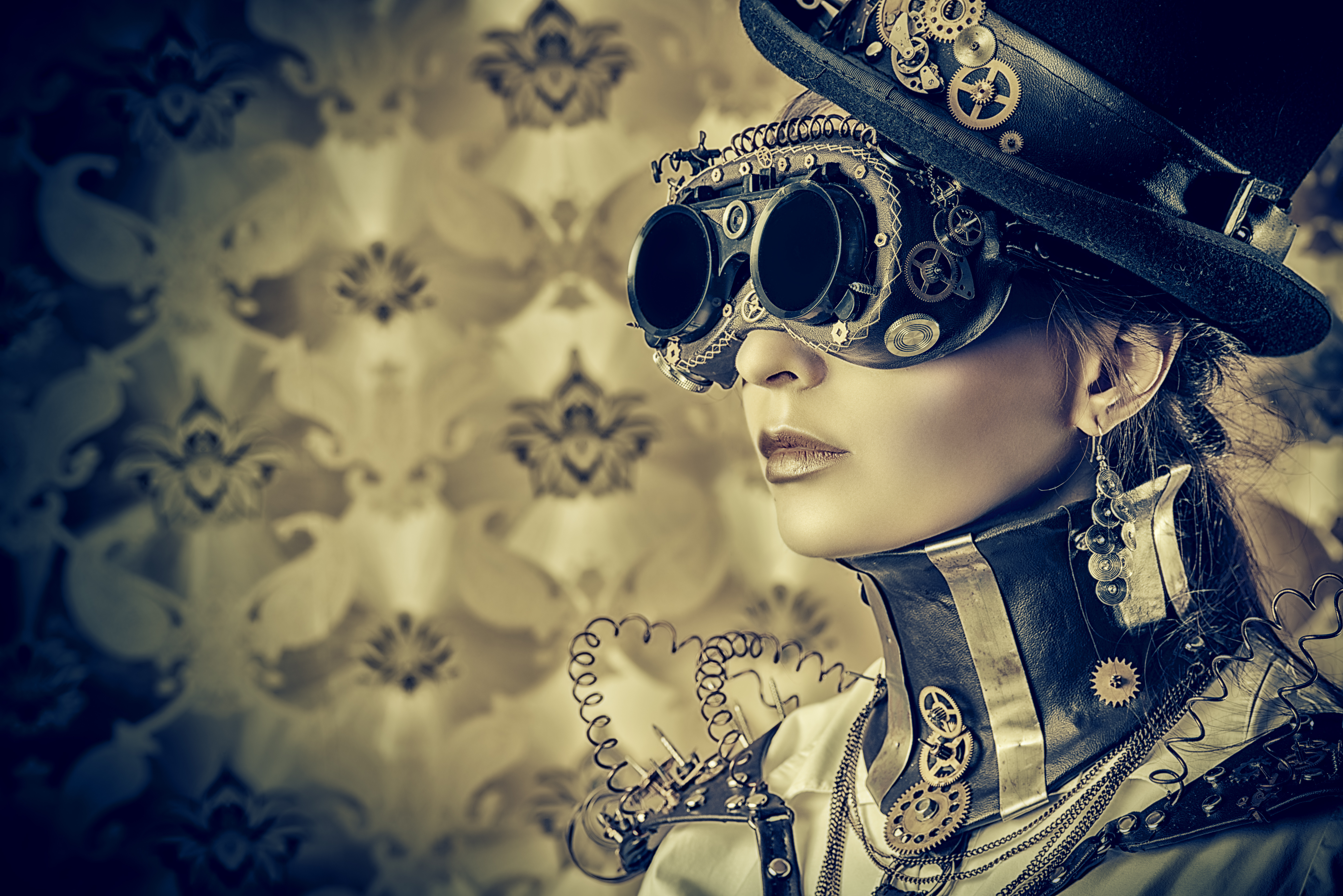 steampunk, женщина, девушка