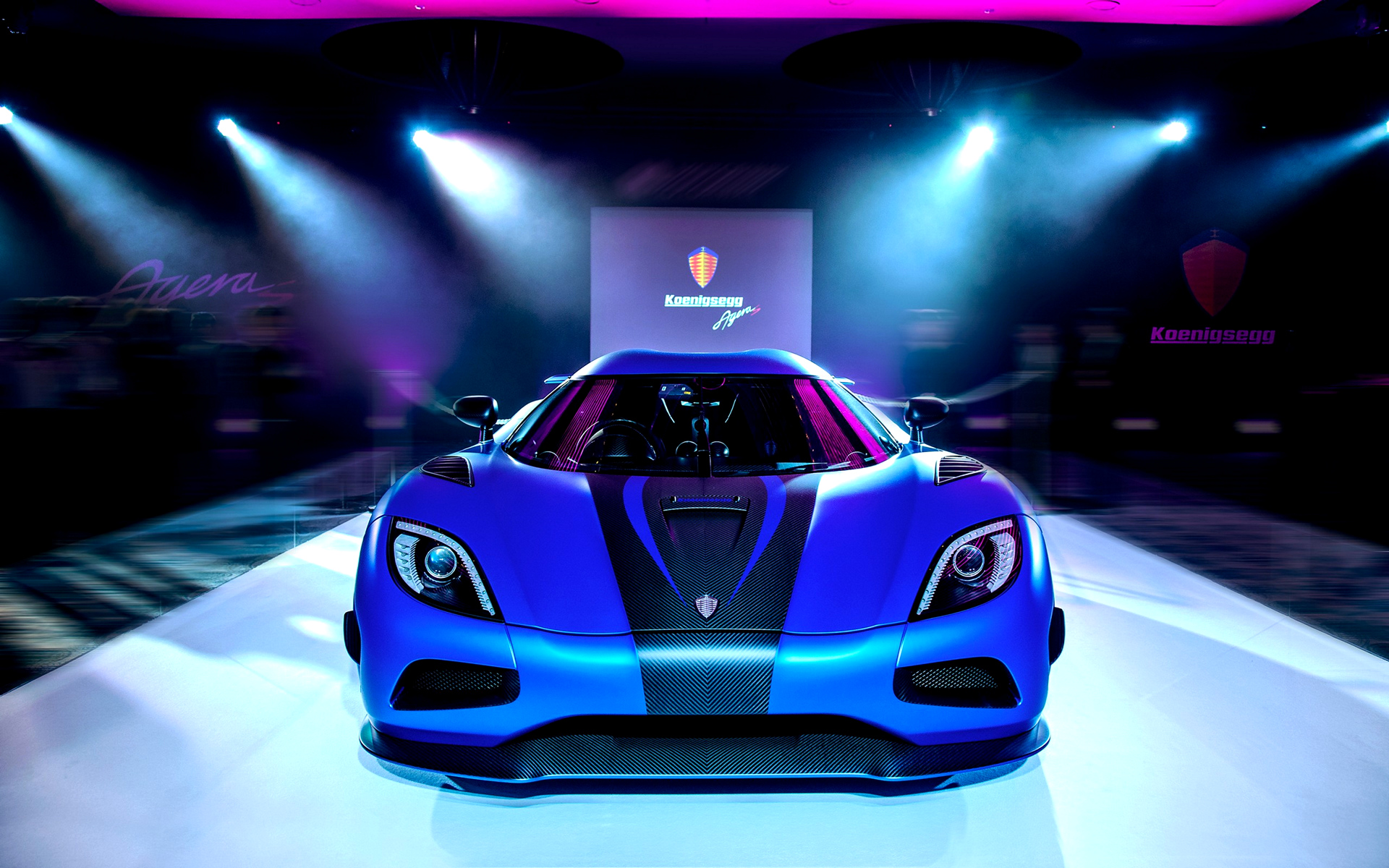koenigsegg, agera, синий