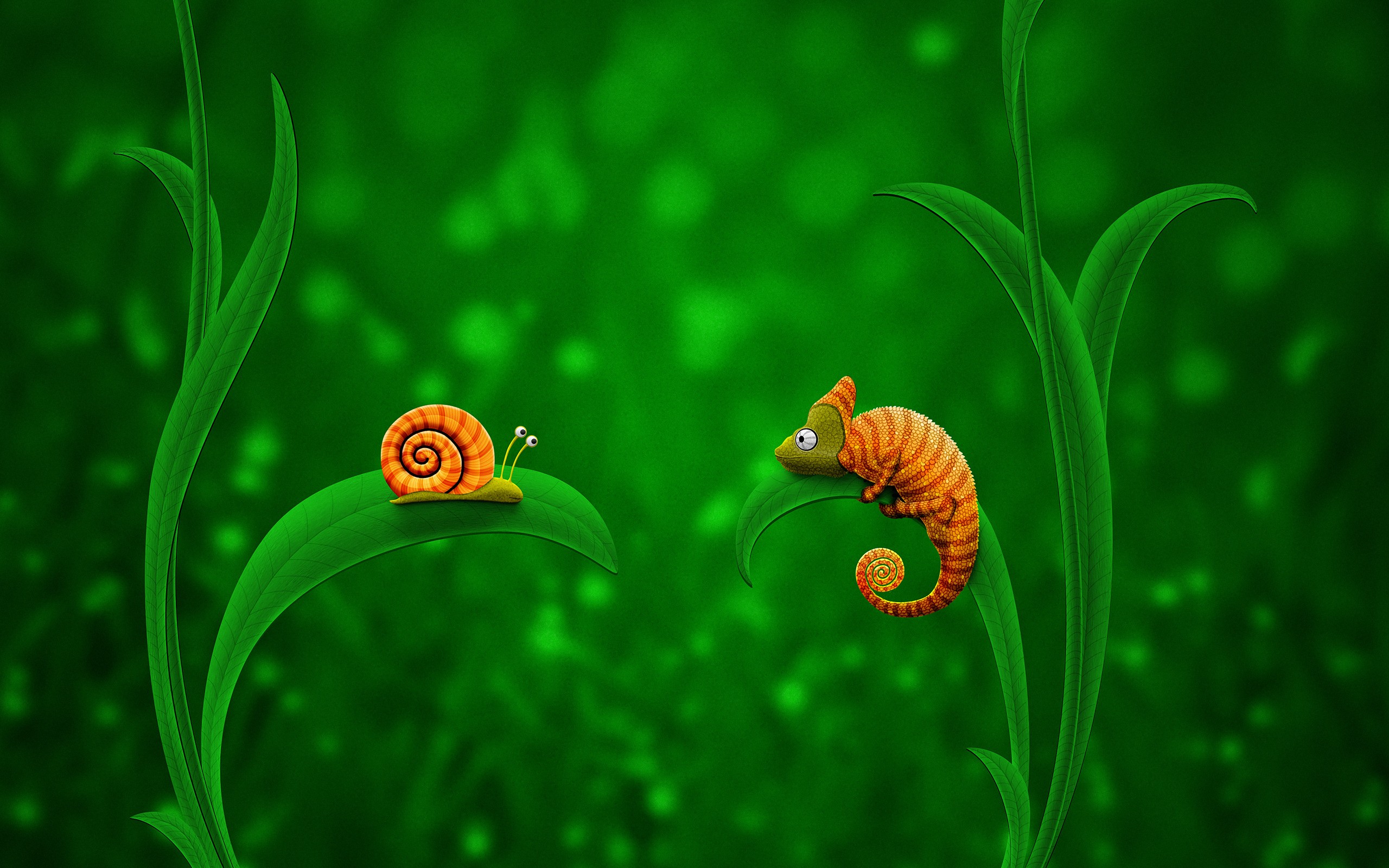 chameleon, funny, природа