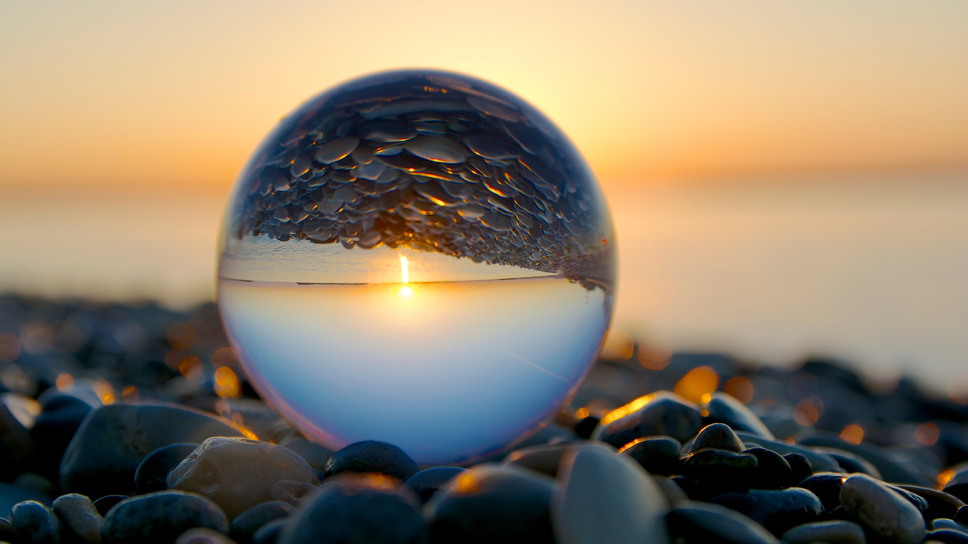 windows, pebbles, desktop