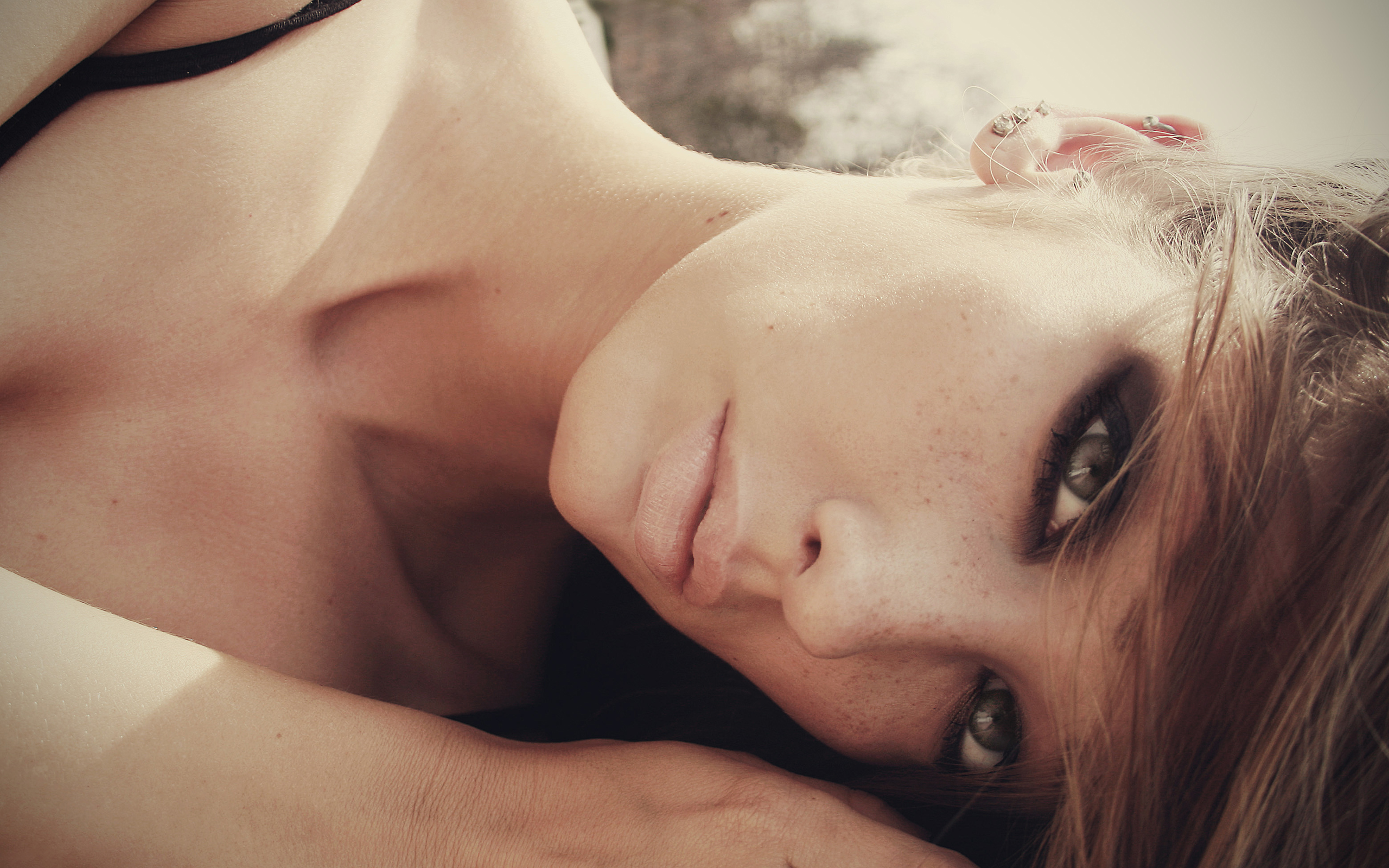 Brunette With Freckles