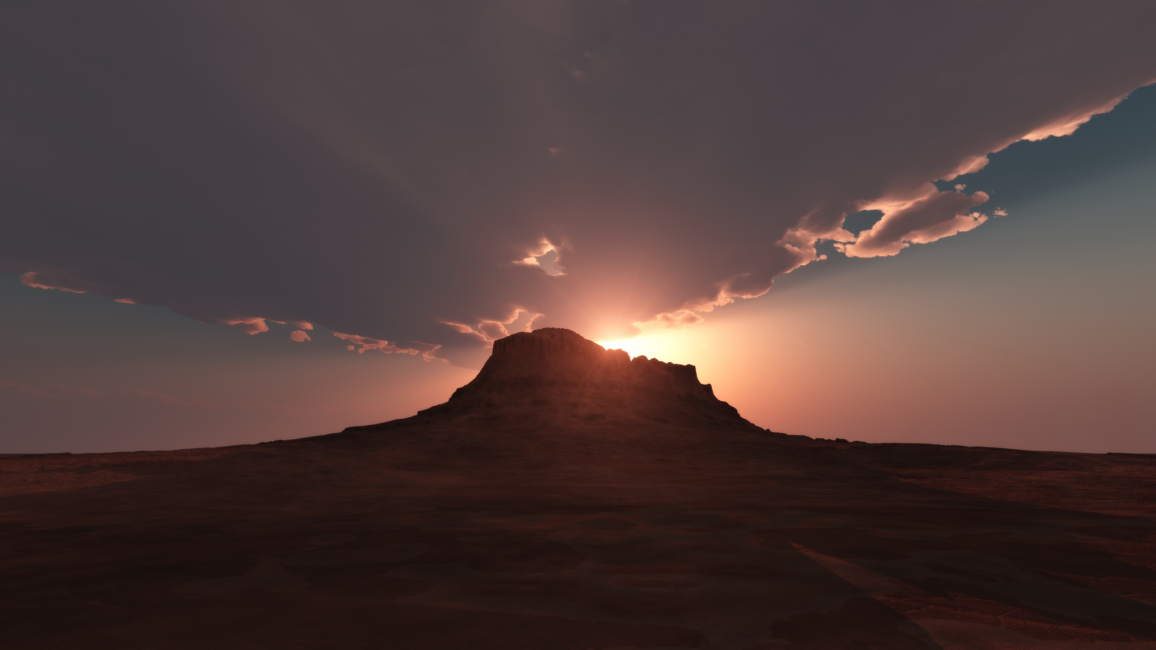 amanecer, montaña