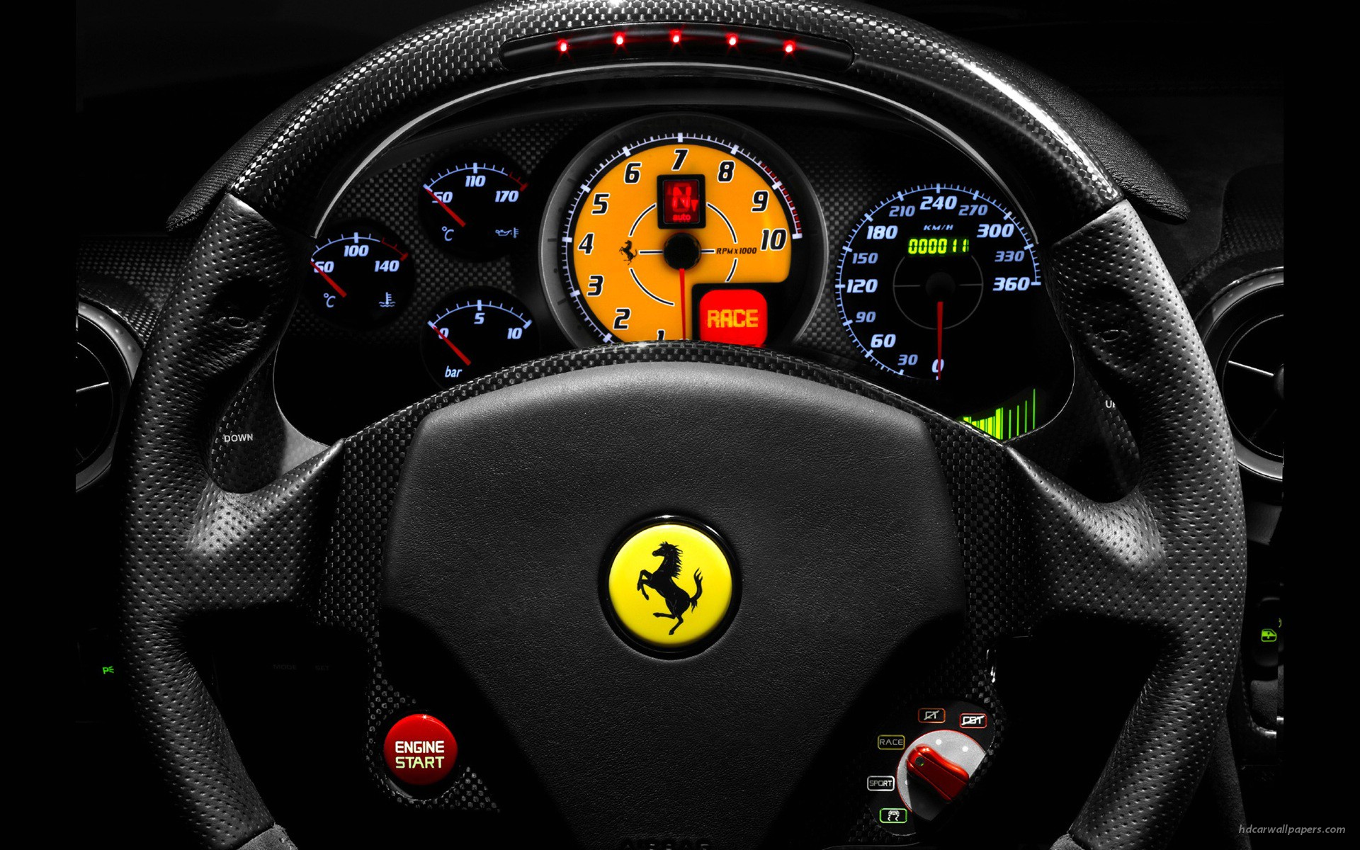 ferrari, руль, колесо