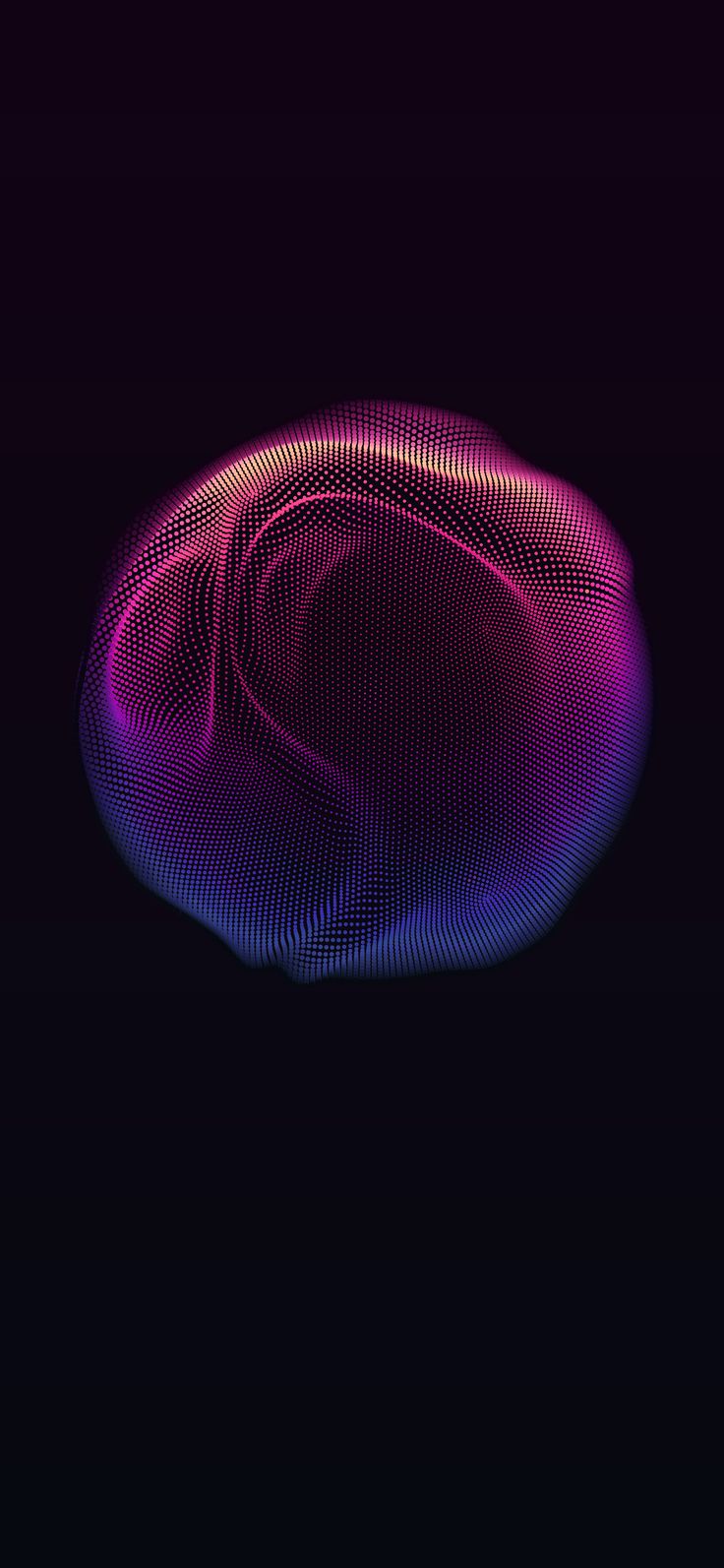 закрытие шара цветных линий на черном фоне