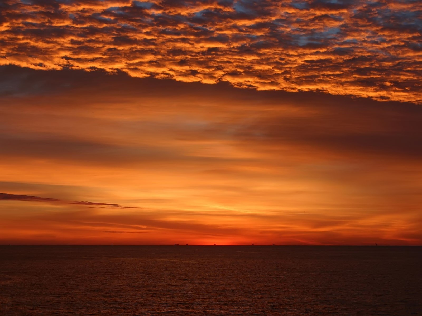 закат, море, фото