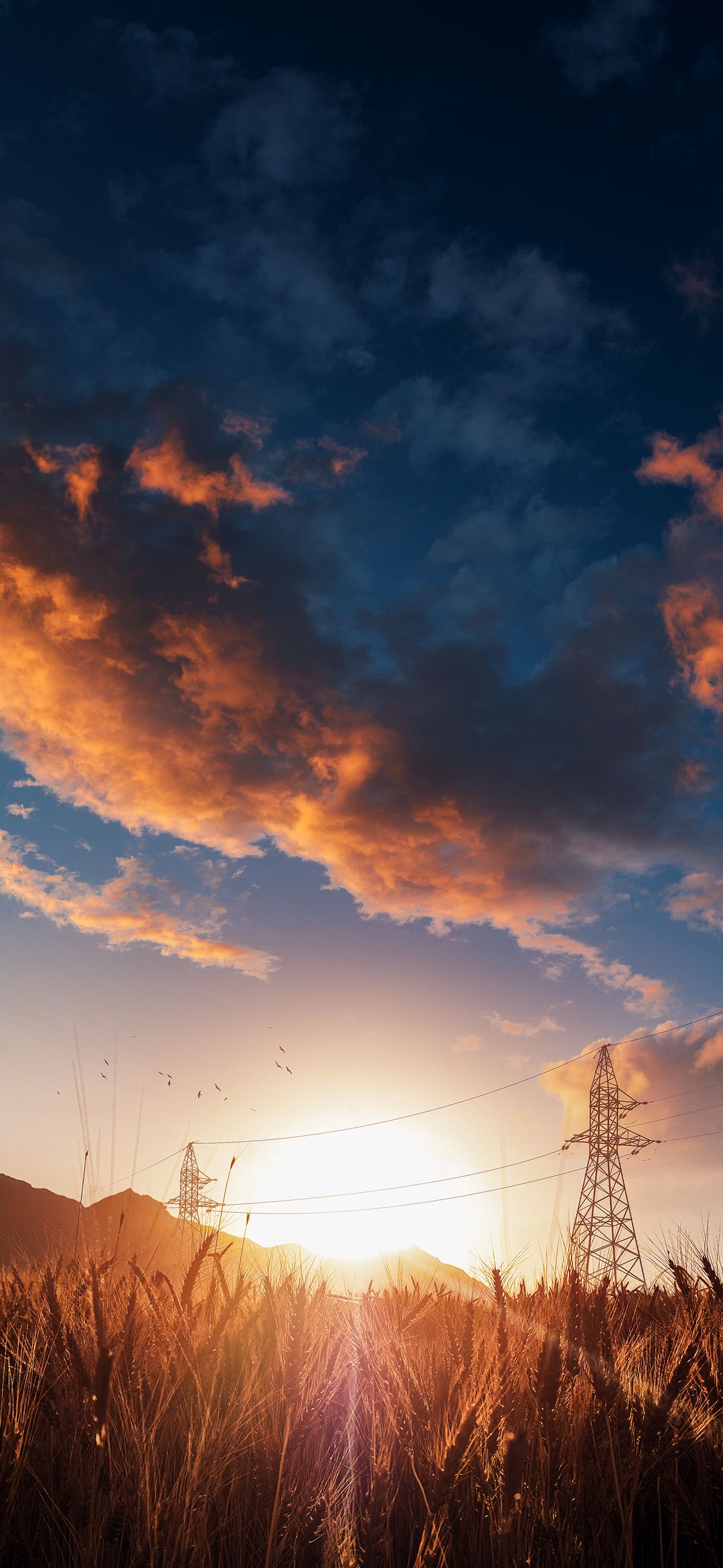 фото, закат, небо