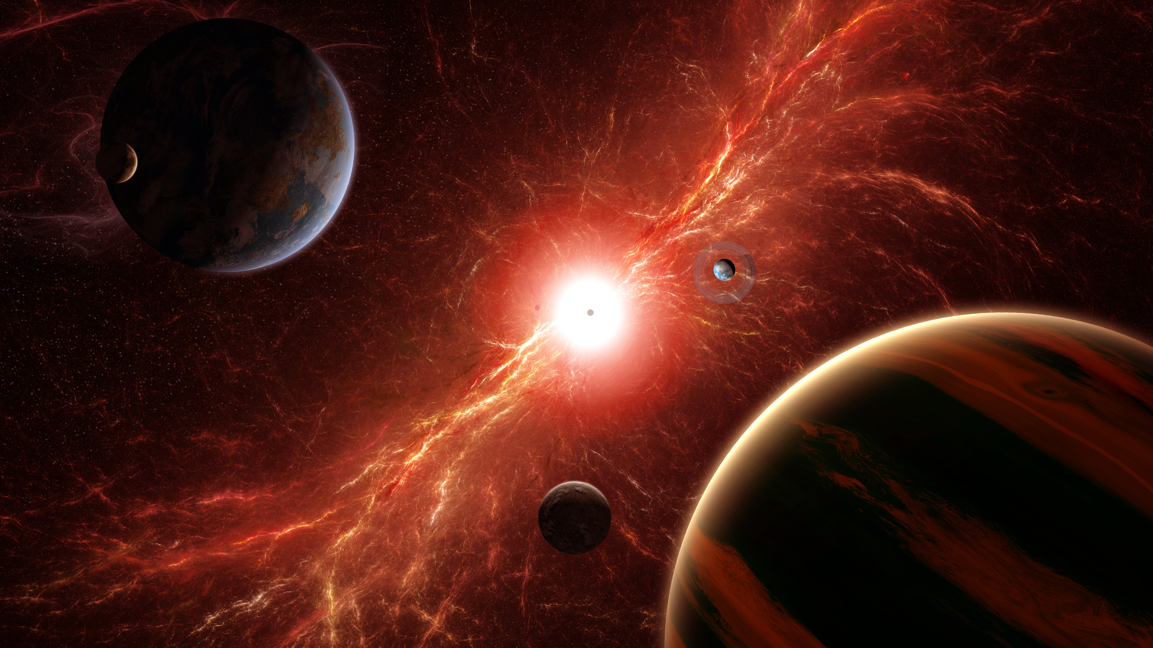 взрыв, космос, звезда