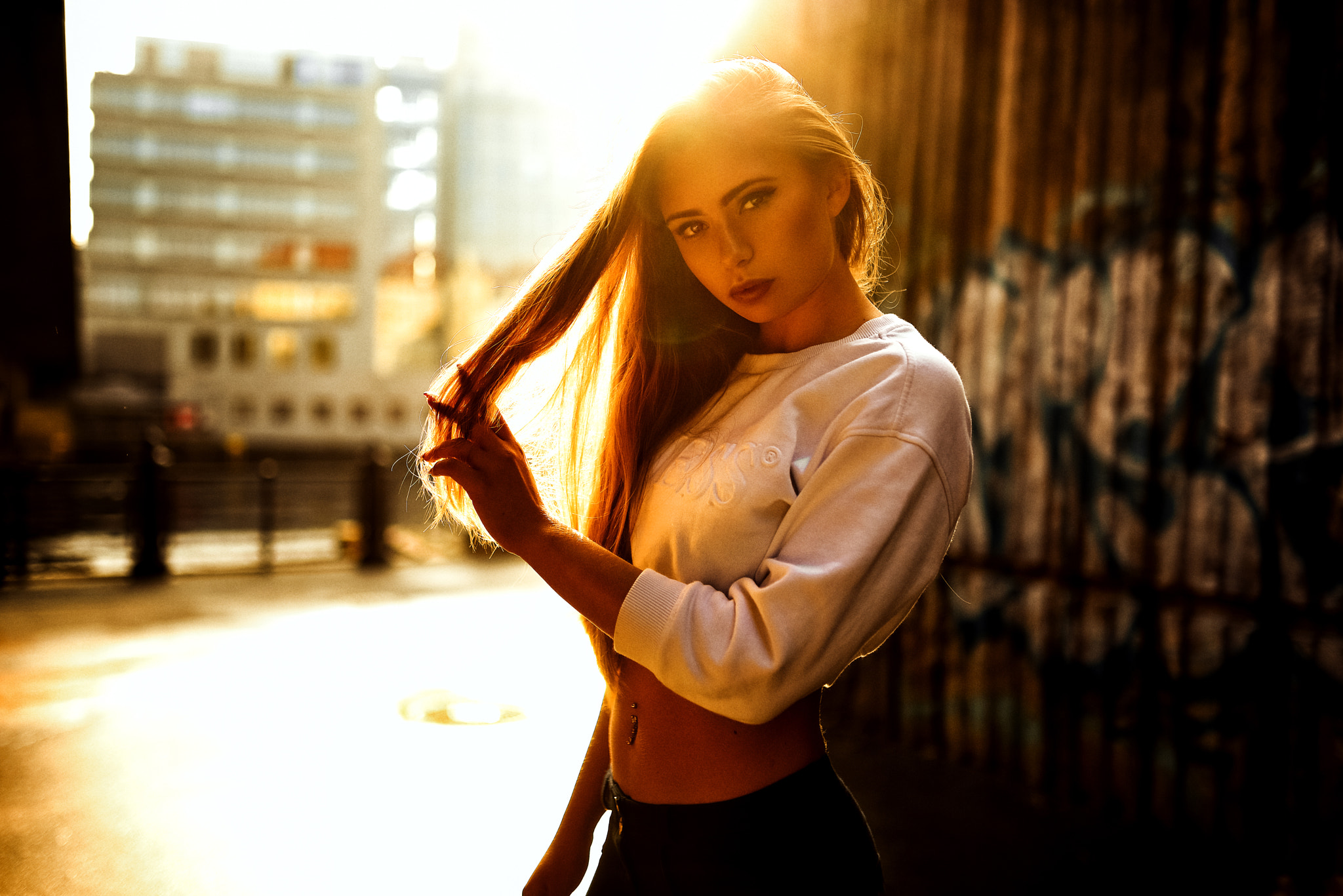 женщина, модель, длинношерстный