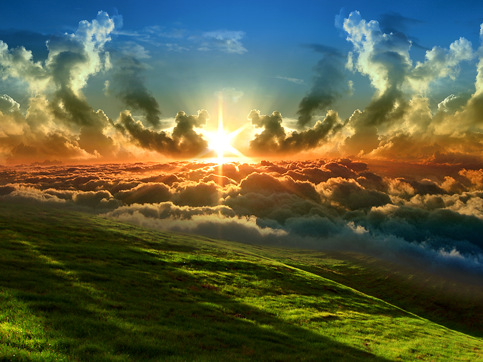 природа солнце небо облака лестница бесплатно