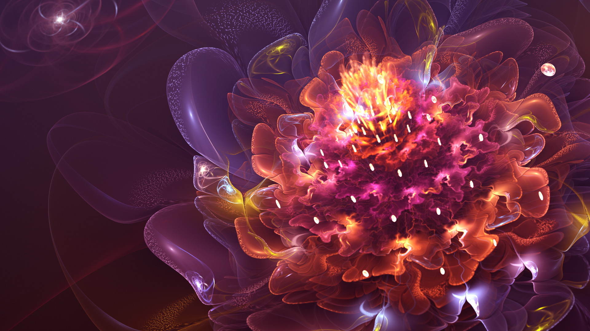 графика цветы абстракция 3D бесплатно