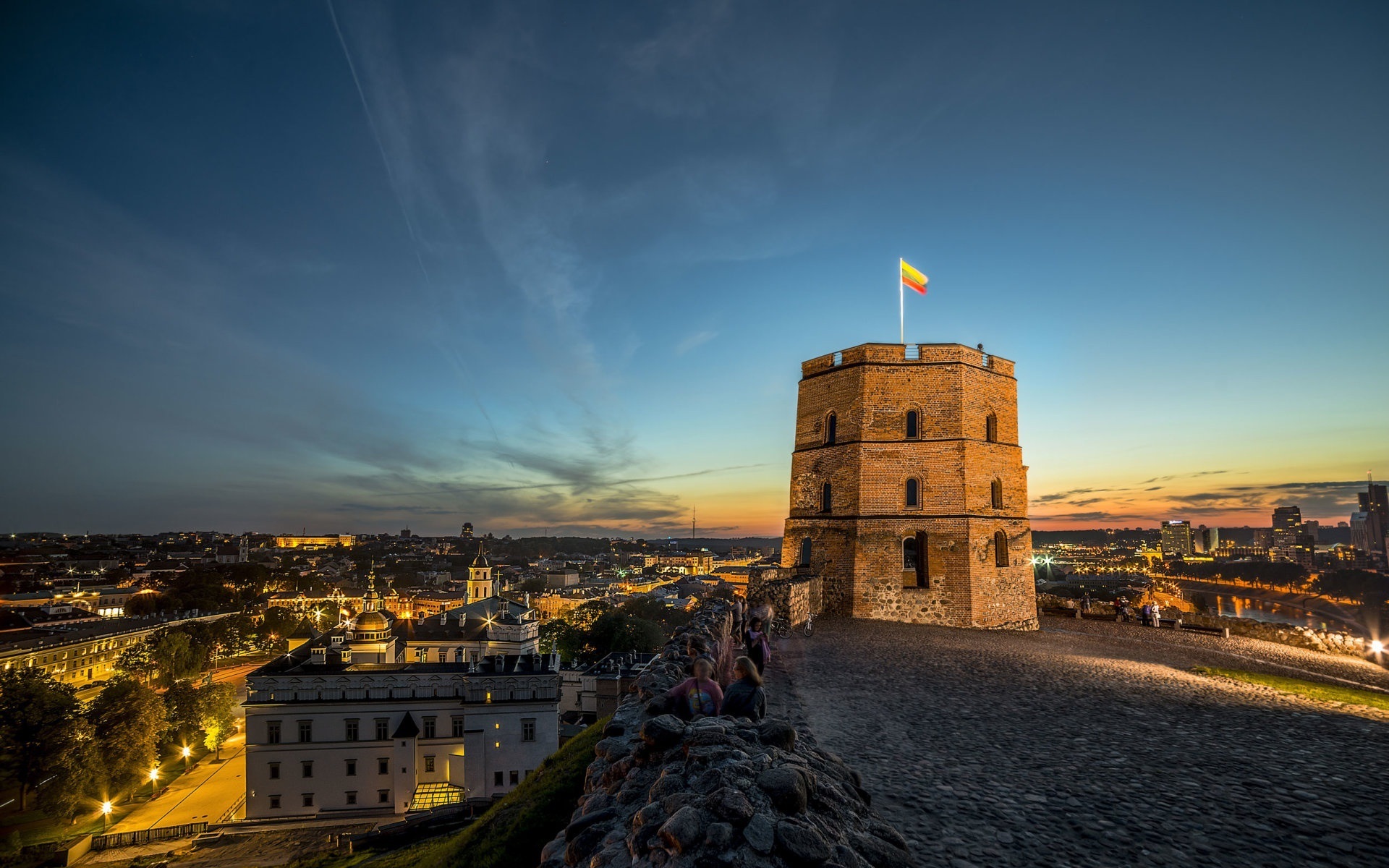 литва, башня, gediminas